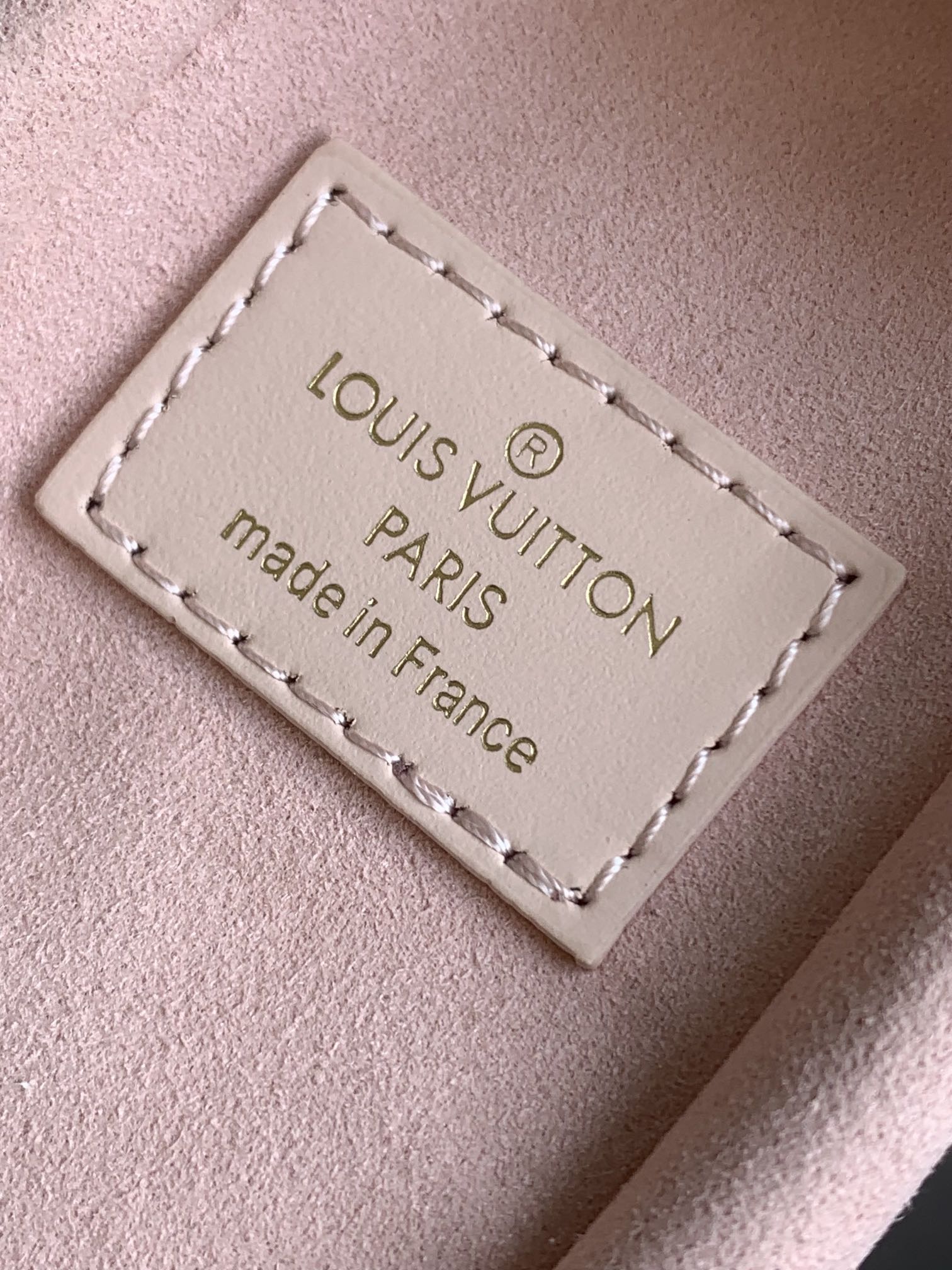 Louis Vuitton Blush Pink Leather Trunk Shoulder Bag with Gold Hardware