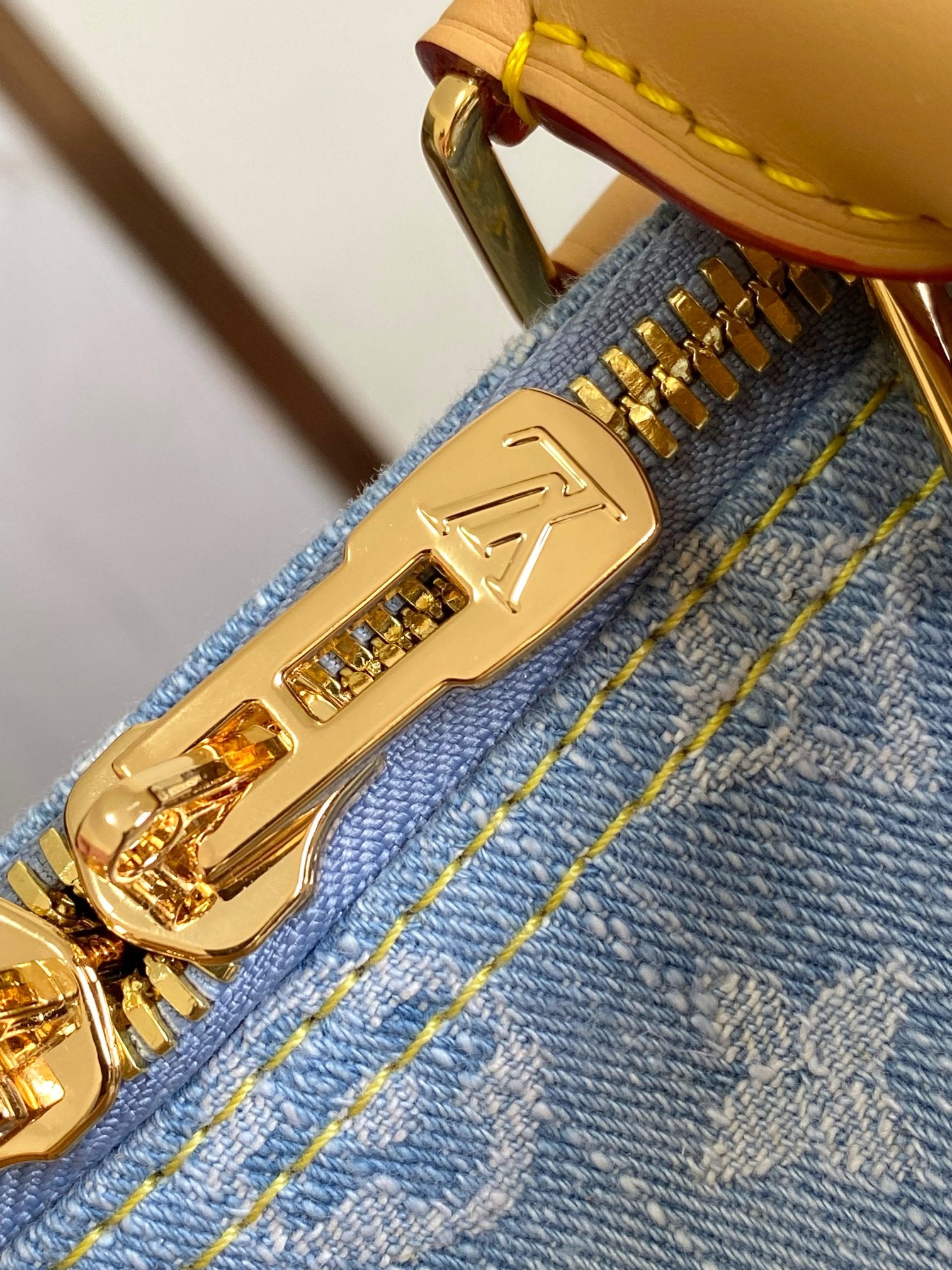 Louis Vuitton Keepall Bandoulière Monogram Light Blue Duffle Bag
