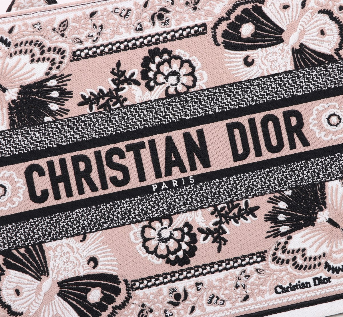 Christian Dior Medium Book Tote - Butterfly Print Canvas Designer Handbag