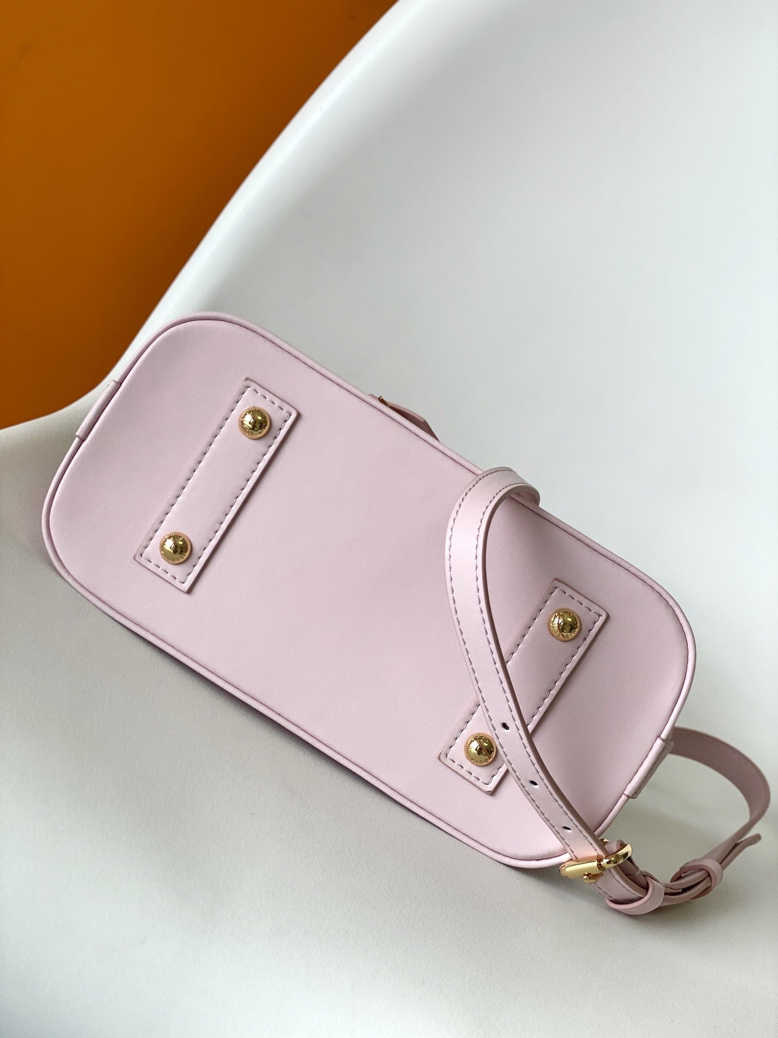 Luxury Quilted Pink Leather Dome Handbag with Gold-Tone Hardware