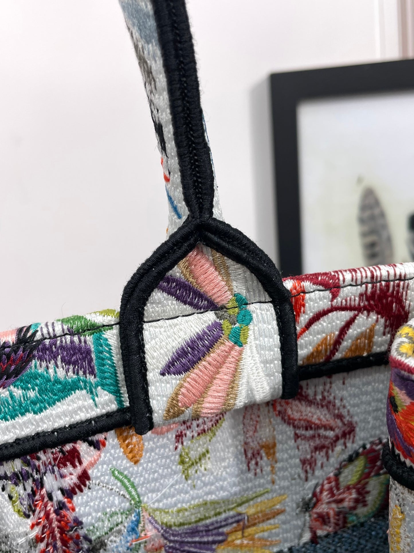 Christian Dior Medium Book Tote - Multicolor Jardin Botanique Embroidered Canvas