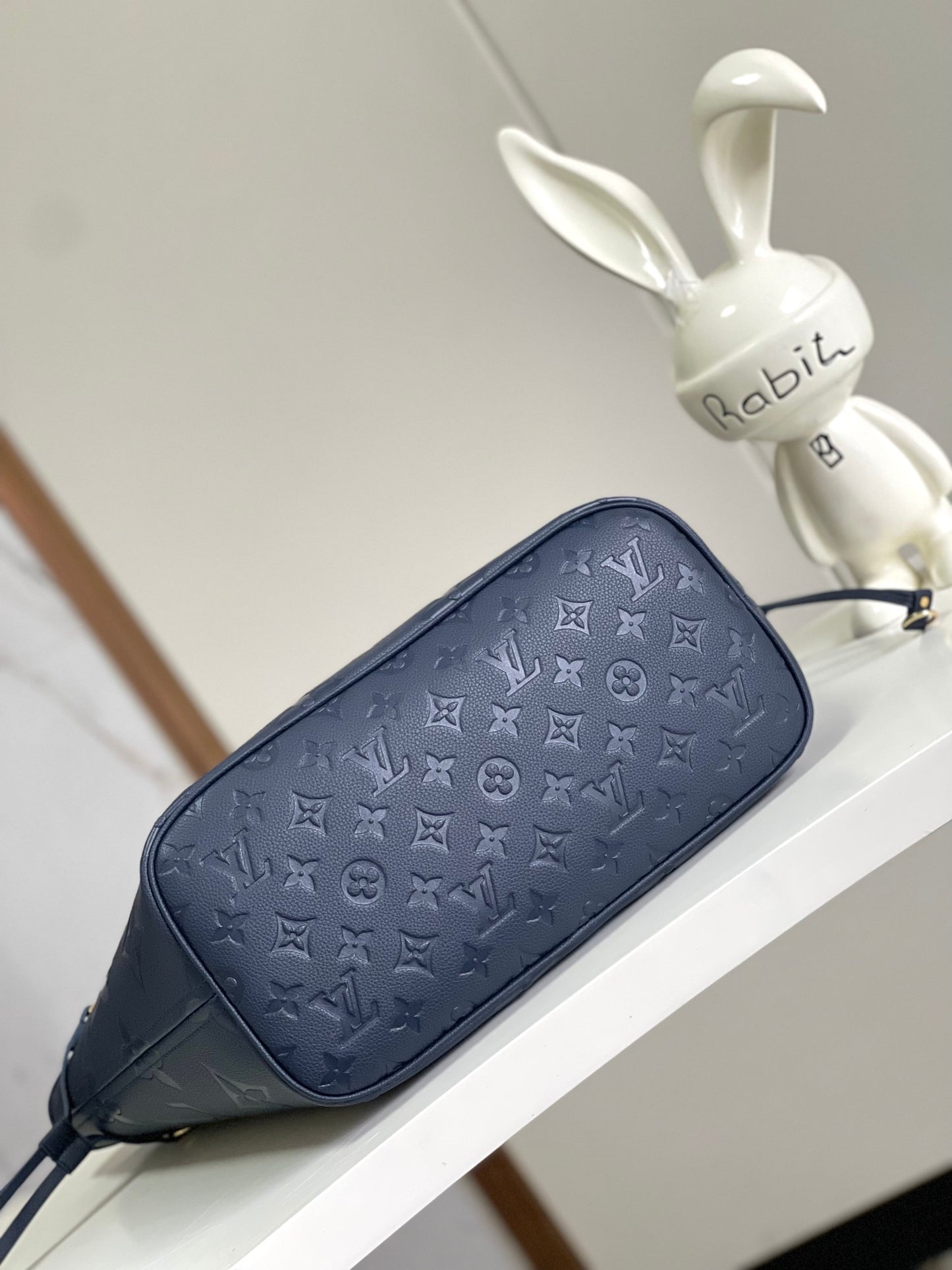 Louis Vuitton Neverfull MM Monogram Empreinte Leather Tote Bag - Marine Navy