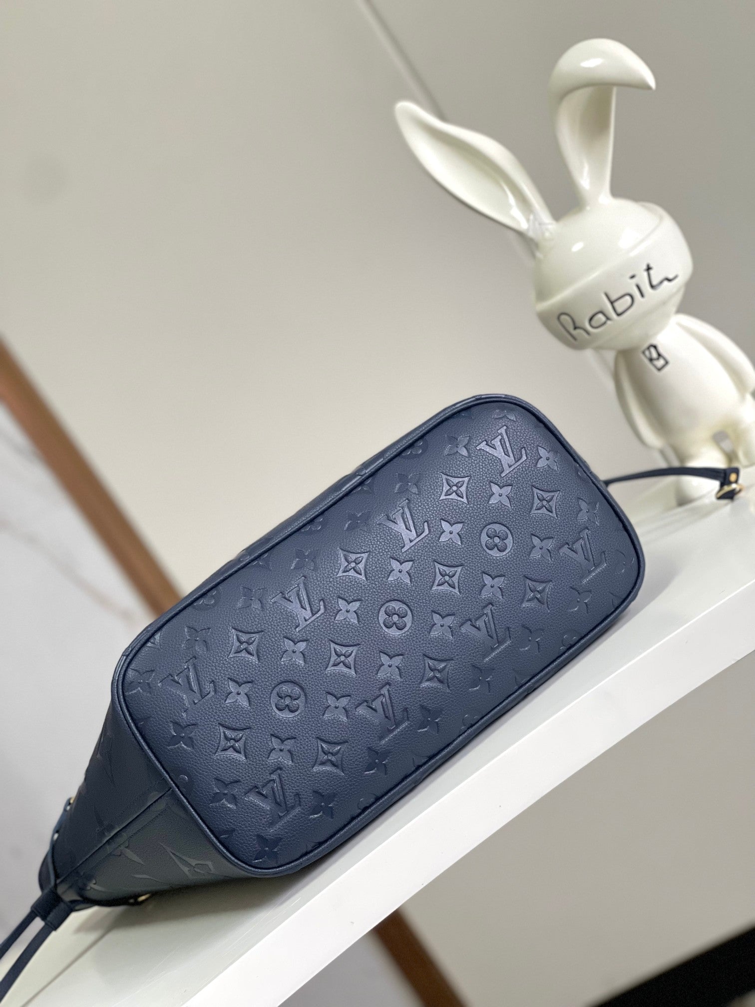 Louis Vuitton Neverfull MM Monogram Empreinte Leather Tote Bag - Marine Navy