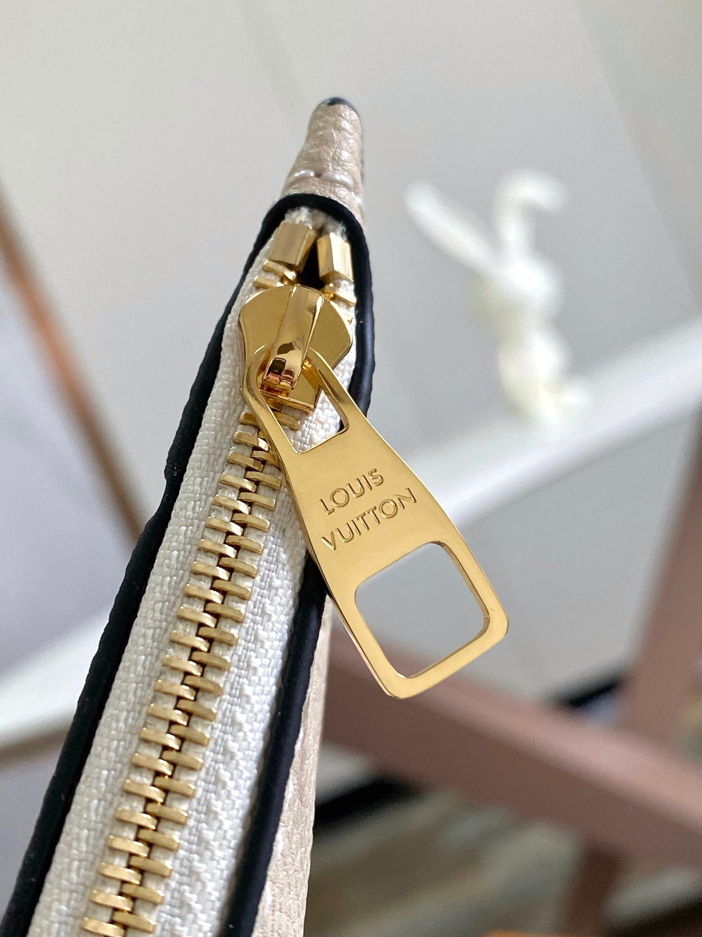 Louis Vuitton Muria Bucket Bag Monogram Mahina Perforated Leather Cream