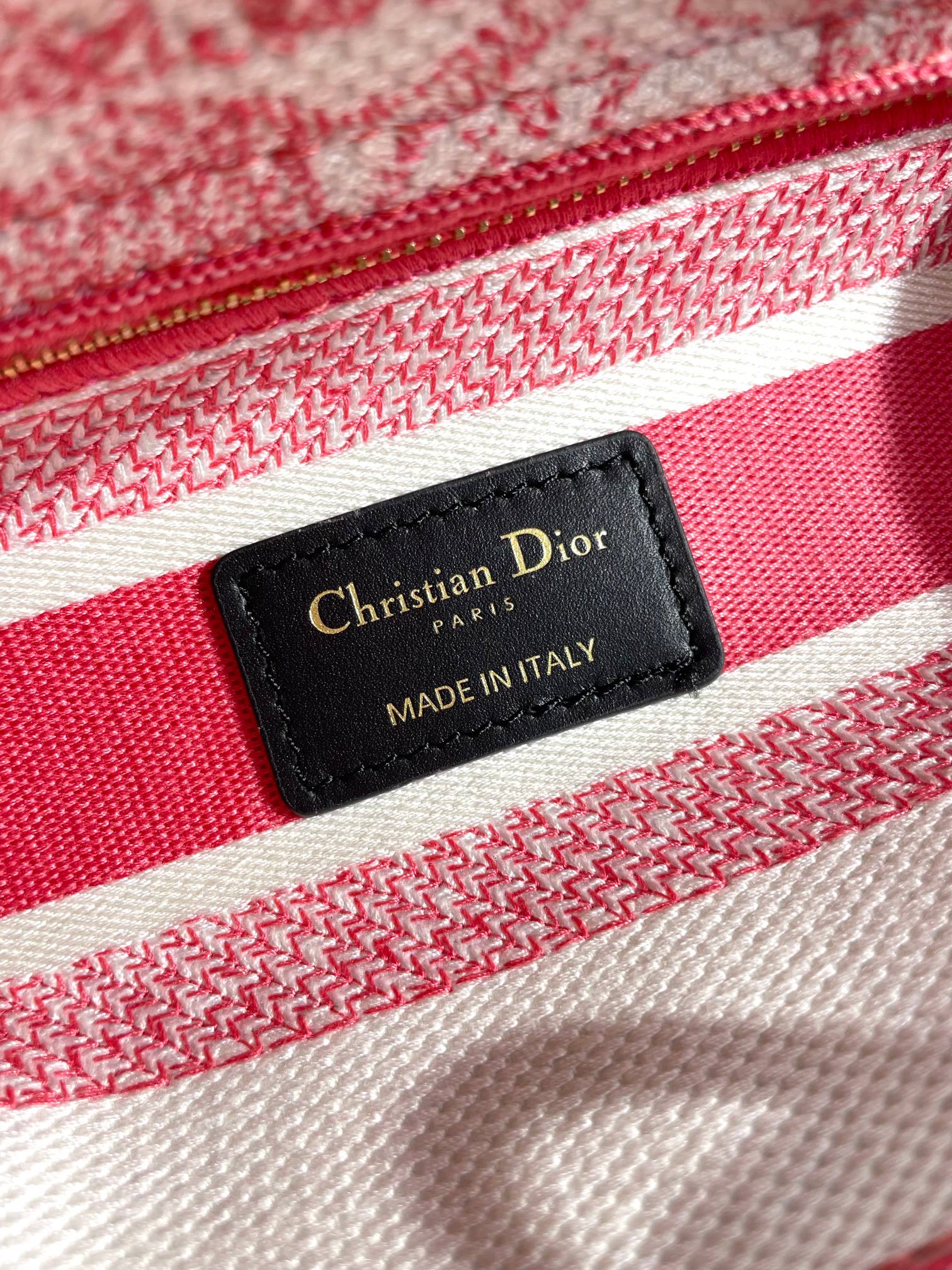 Christian Dior Lady D-Lite Bag Pink Toile de Jouy Embroidery