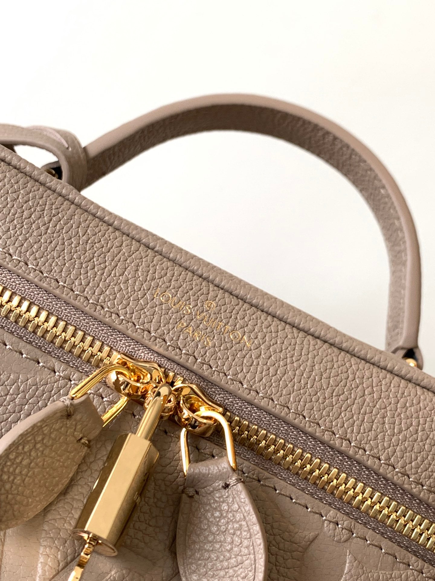 Louis Vuitton Vanity PM Monogram Empreinte Leather Bag - Tourterelle