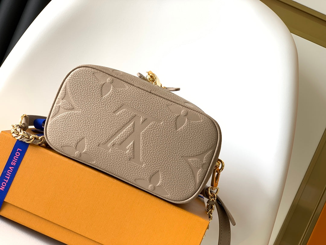 Louis Vuitton Vanity PM Monogram Empreinte Leather Bag - Tourterelle