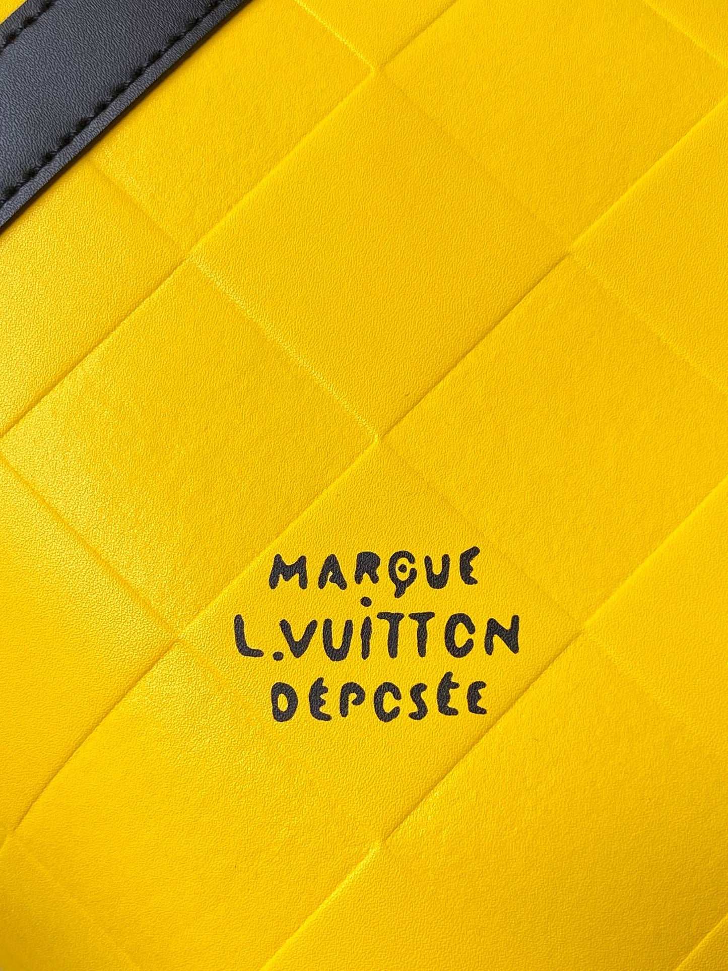 Louis Vuitton Yellow Damier Infini Keepall 50 Leather Duffel Bag