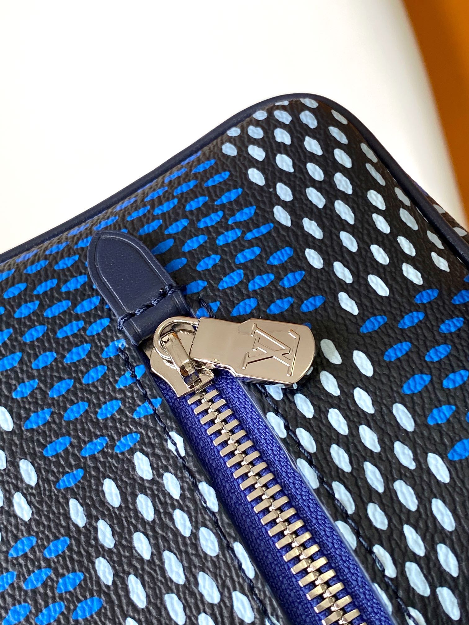 Louis Vuitton Damier Pop Dopp Kit Toiletry Bag - Blue Canvas