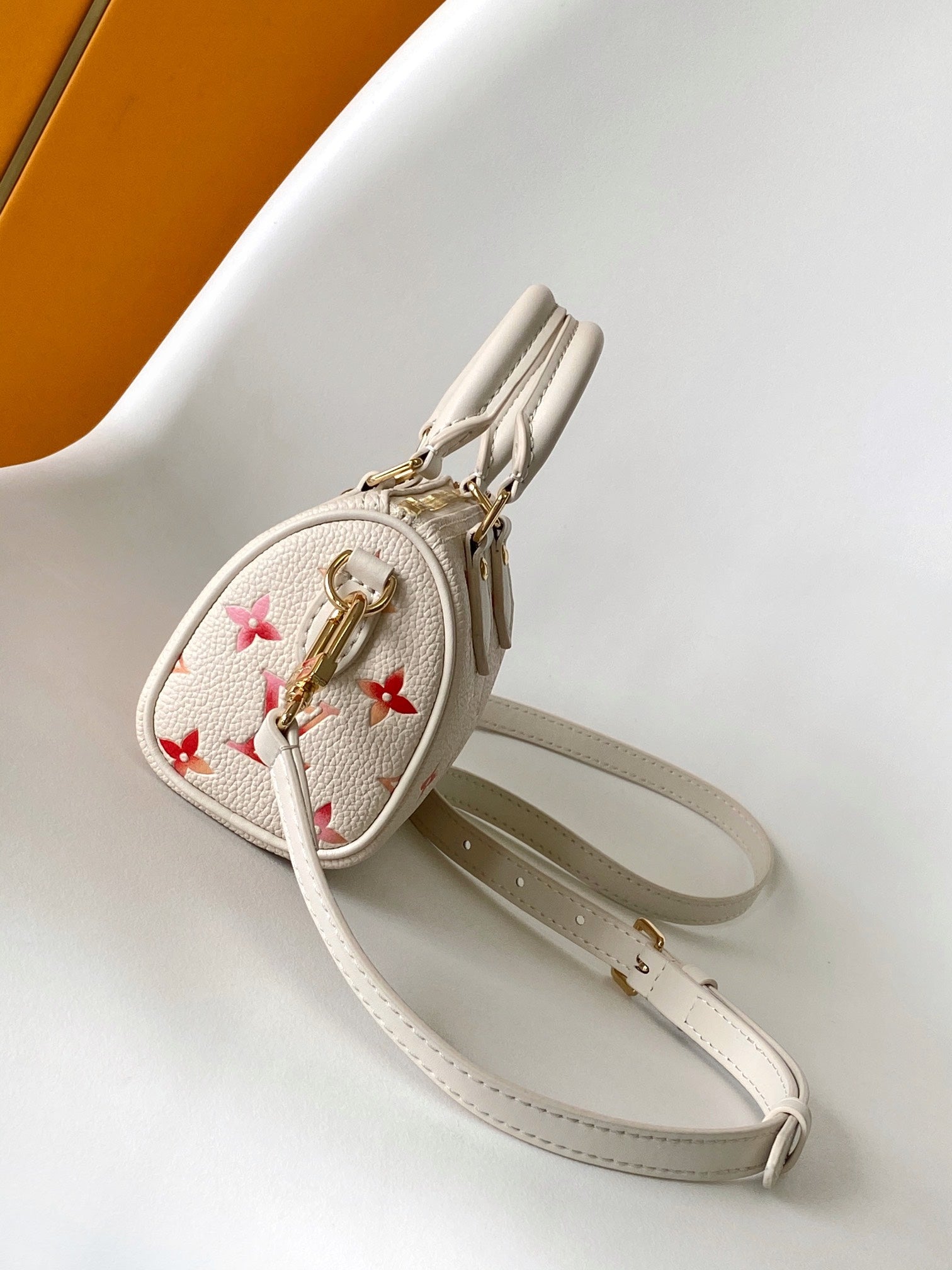 Louis Vuitton Nano Speedy Handbag - Pink Gradient Monogram Empreinte Leather