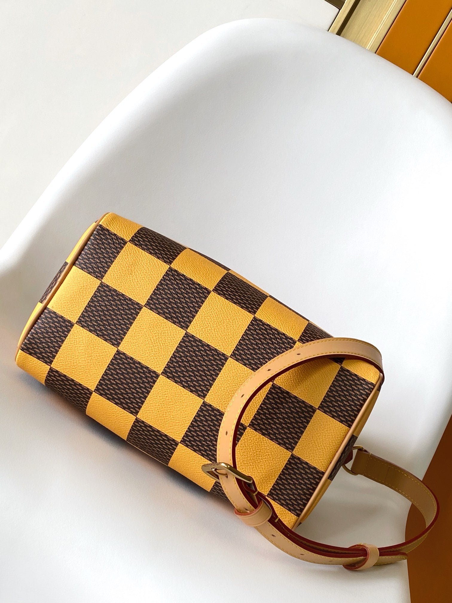 Louis Vuitton Speedy Bandoulière 25 Damier Heritage Yellow/Brown Handbag