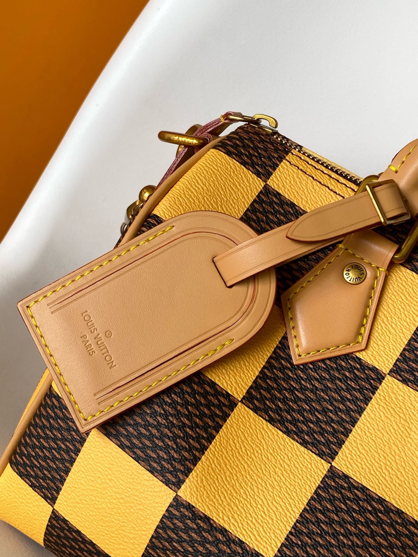 Louis Vuitton Speedy Bandoulière 25 Damier Heritage Yellow/Brown Handbag