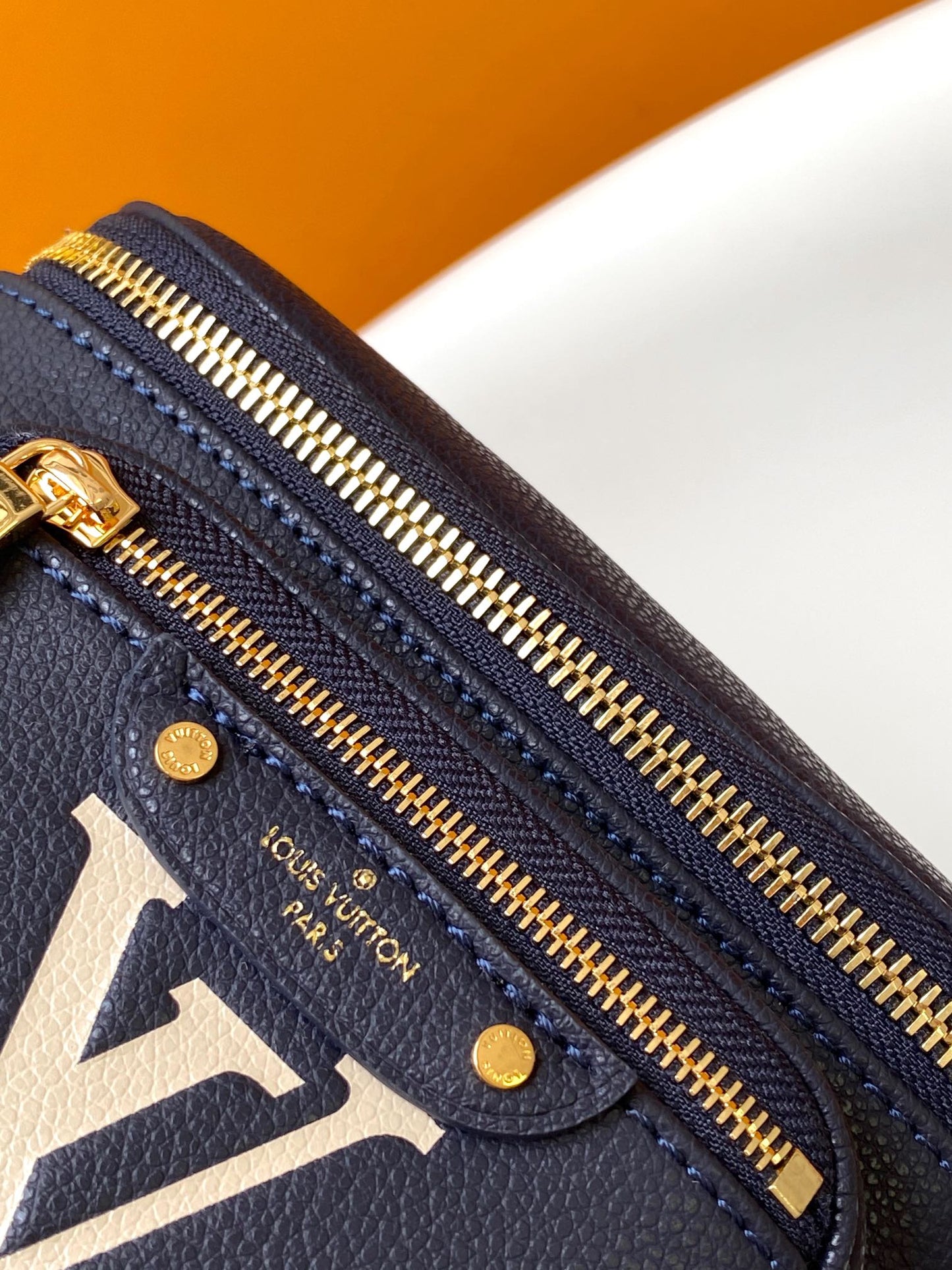 Louis Vuitton High Rise Bumbag Monogram Empreinte Navy Nacre
