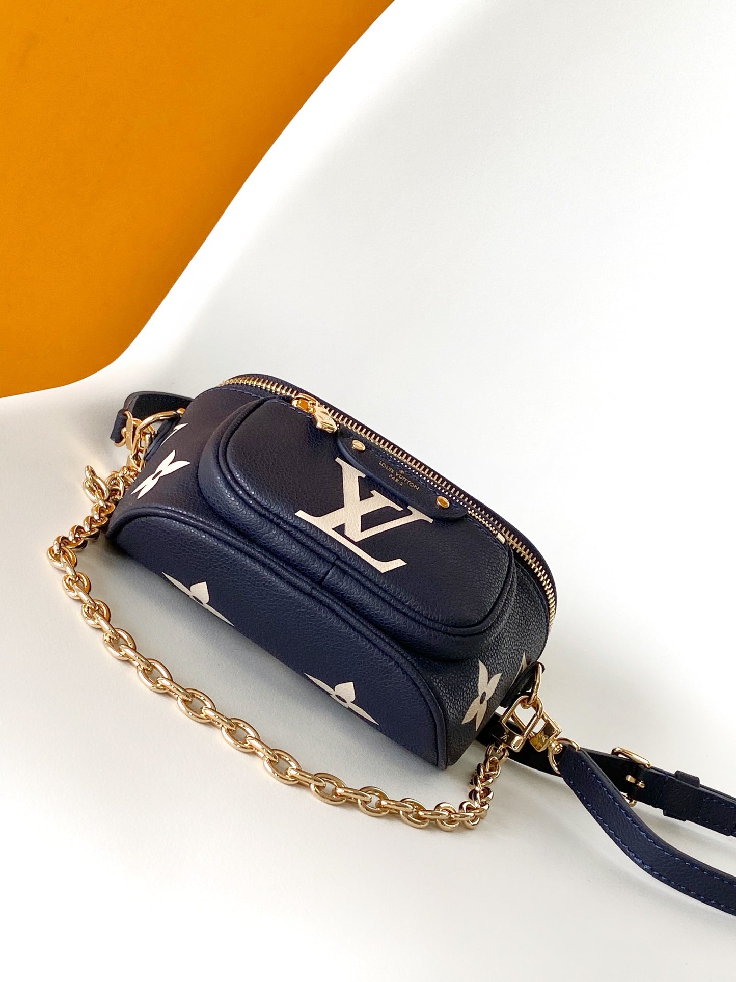 Louis Vuitton High Rise Bumbag Monogram Empreinte Navy Nacre
