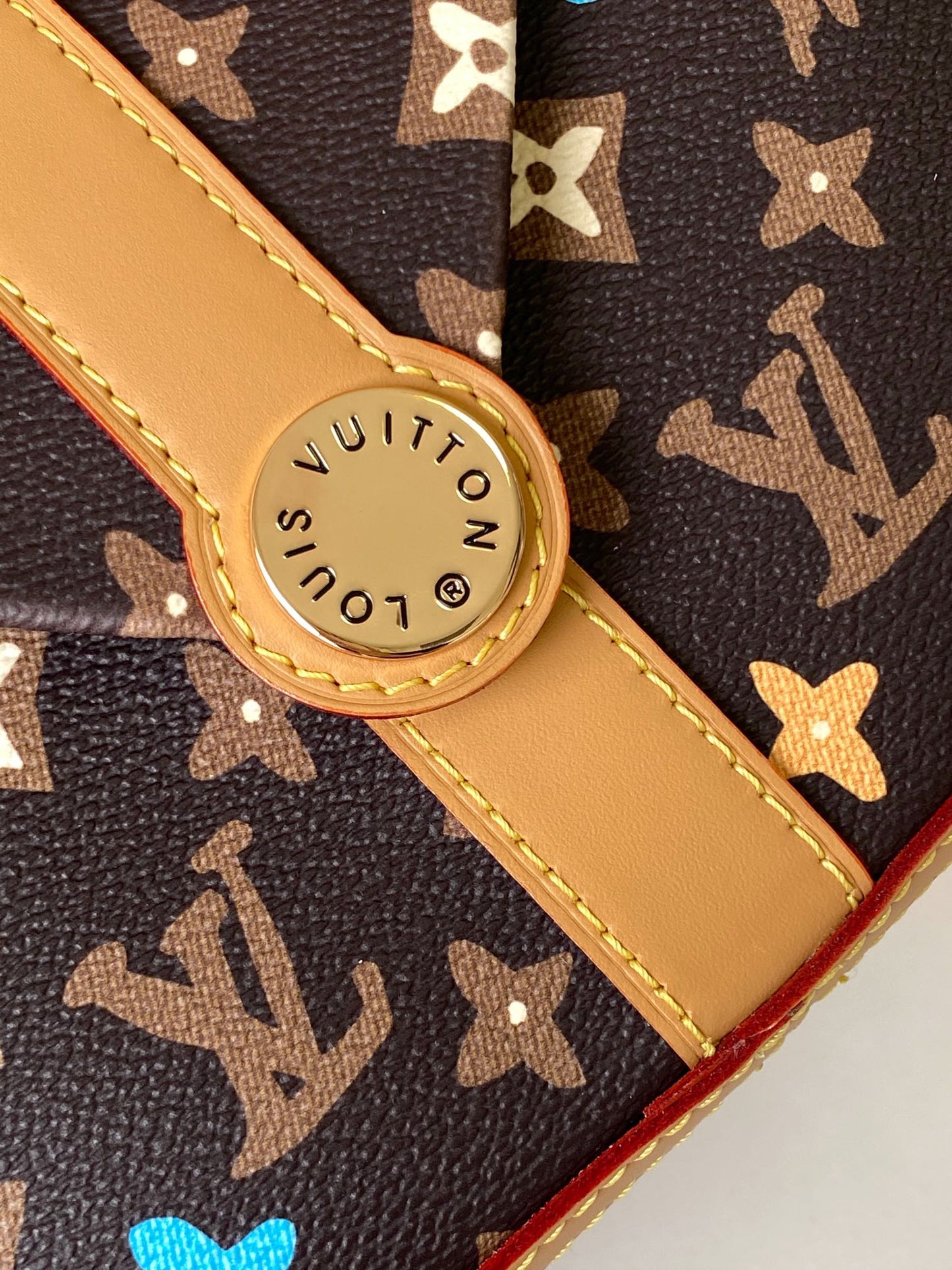 Louis Vuitton Monogram Multicolore Canvas Crossbody Bag with Leather Trim