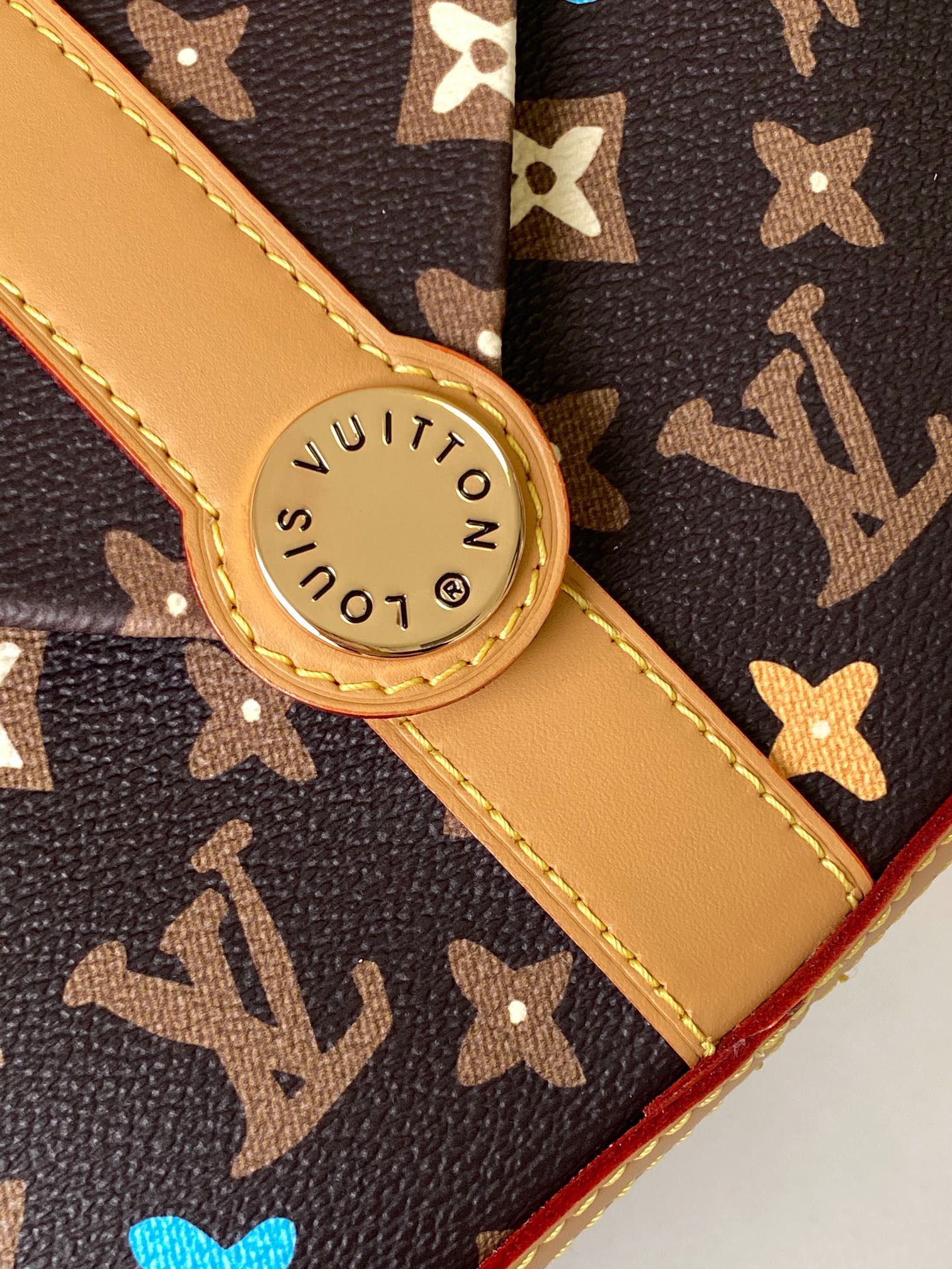 Louis Vuitton Monogram Multicolore Canvas Crossbody Bag with Leather Trim