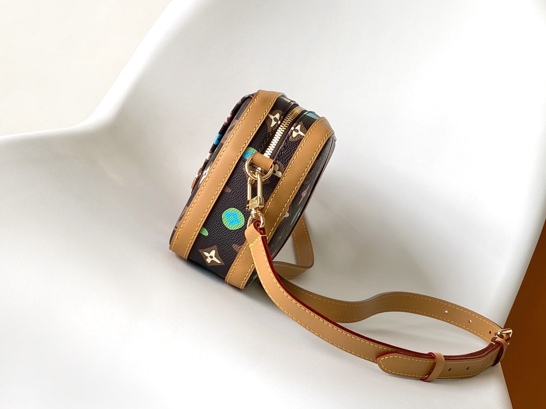Louis Vuitton Monogram Multicolore Canvas Crossbody Bag with Leather Trim