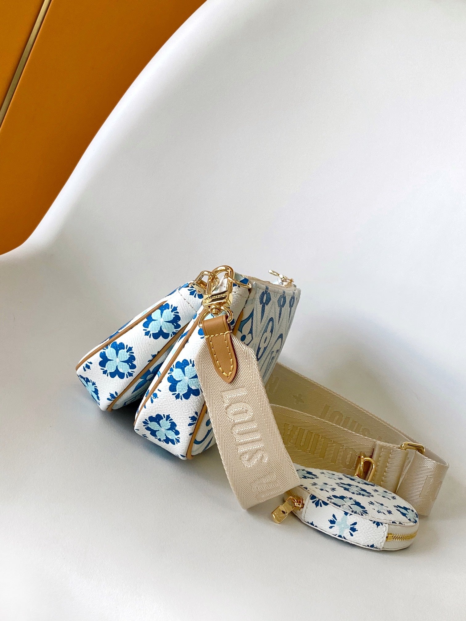 Louis Vuitton By The Pool Multi Pochette Accessoires - Blue Watercolor Monogram Canvas Bag