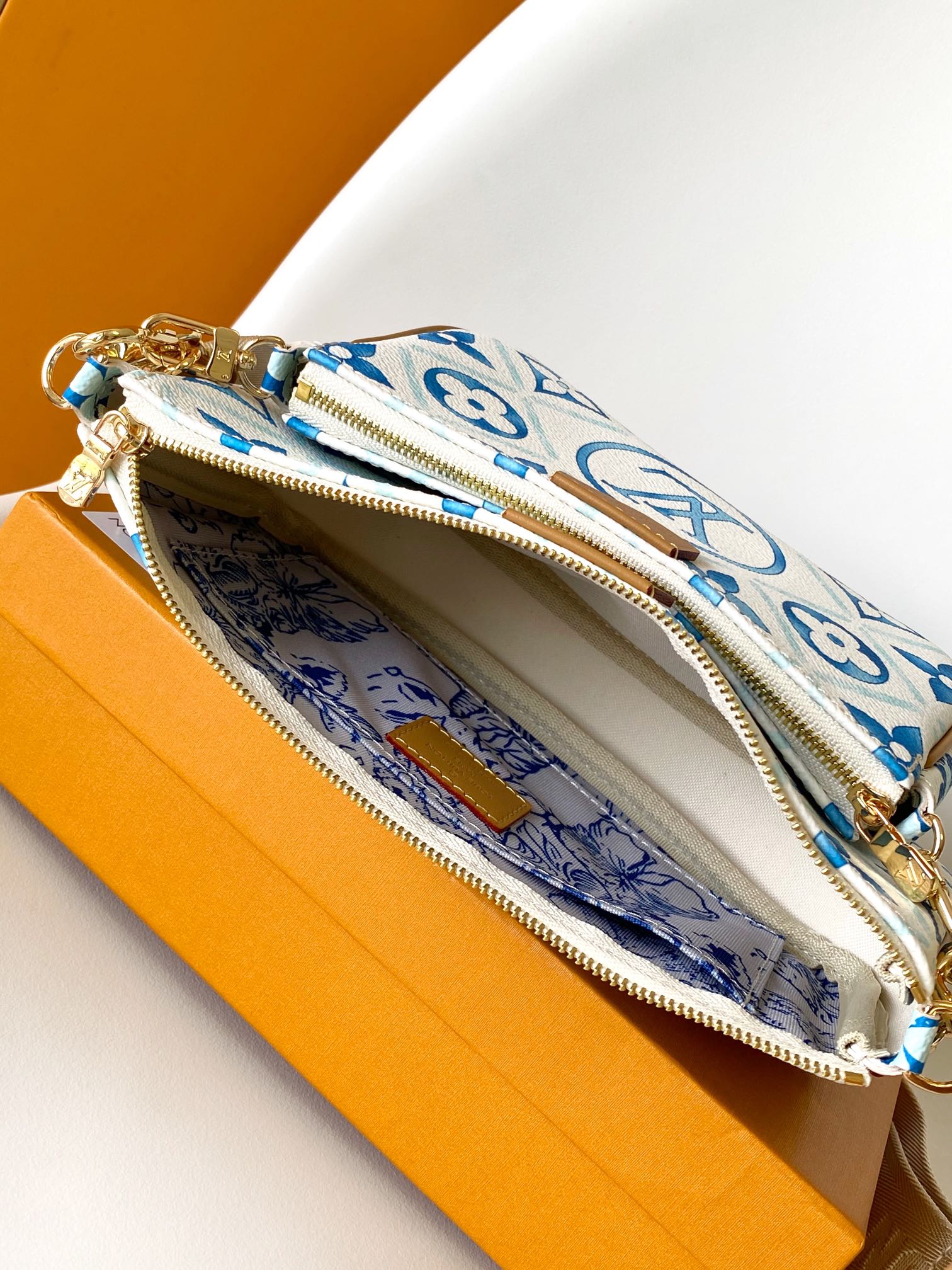 Louis Vuitton Blue Watercolor Monogram Canvas Crossbody Shoulder Bag