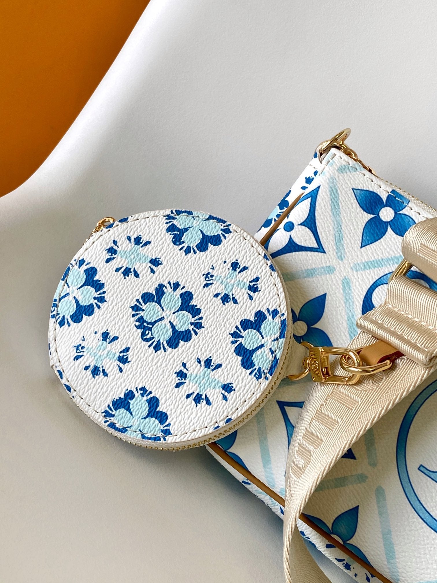 Louis Vuitton By The Pool Multi Pochette Accessoires - Blue Watercolor Monogram Canvas Bag