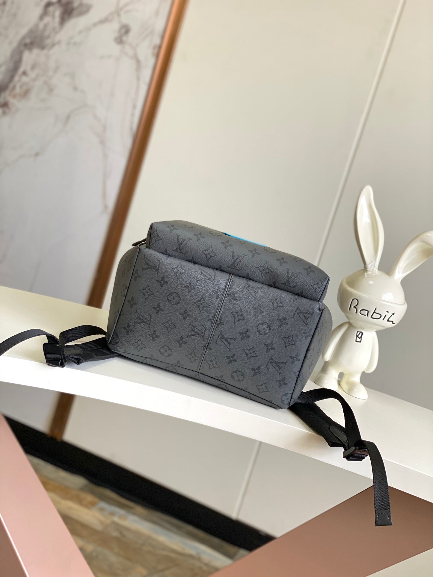 Louis Vuitton Discovery Backpack PM Monogram Eclipse Canvas with Cyan Accents