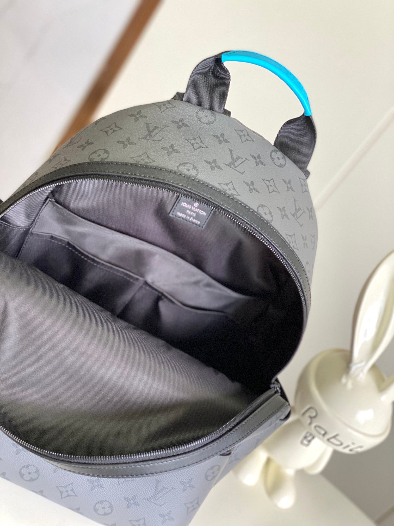Louis Vuitton Discovery Backpack PM Monogram Eclipse Canvas with Cyan Accents