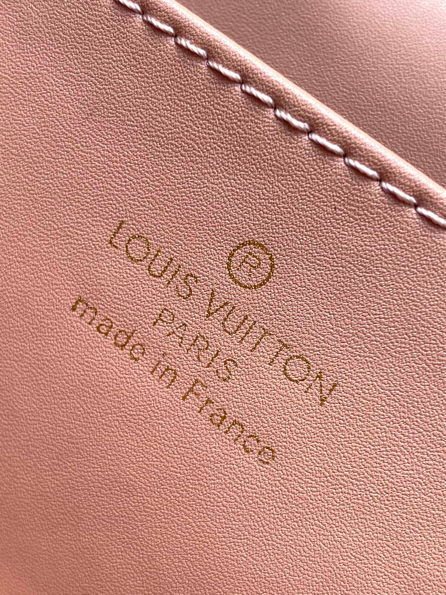 Louis Vuitton Quilted Leather Twist Shoulder Bag - Pale Pink with Gold Hardware