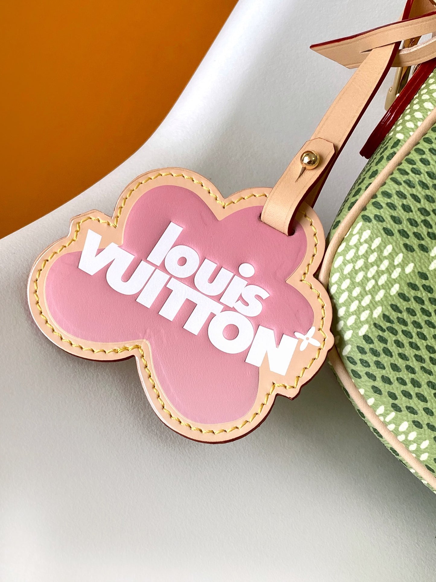 Louis Vuitton Nano Chantilly Damier Pop Green Canvas Bag