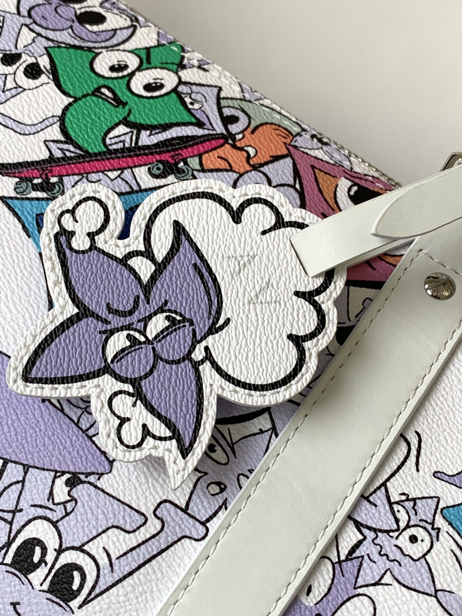 Louis Vuitton Keepall Bandoulière 50 LV Friends White Virgil Abloh