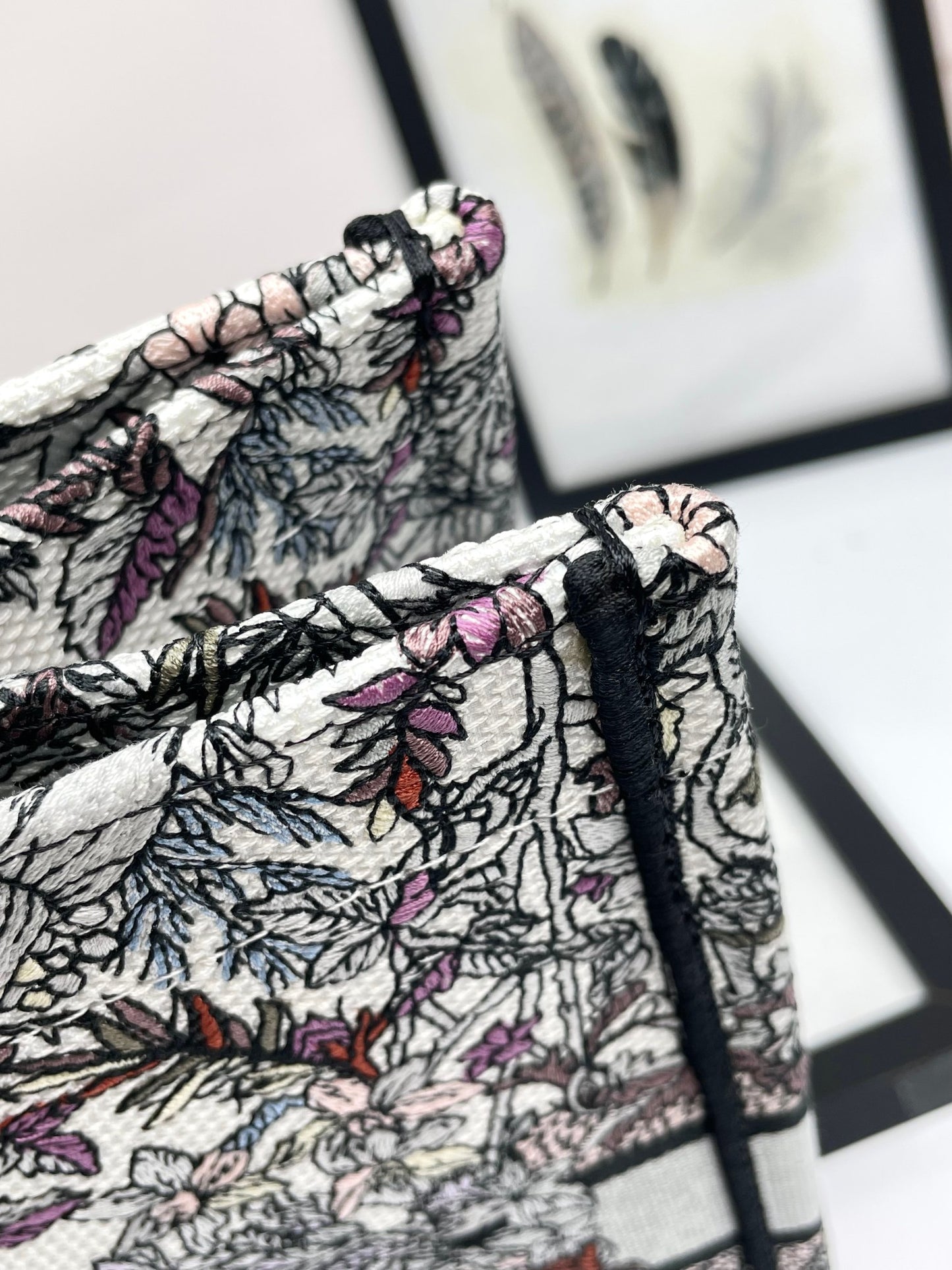 Christian Dior Book Tote - Embroidered Toile de Jouy Large Bag
