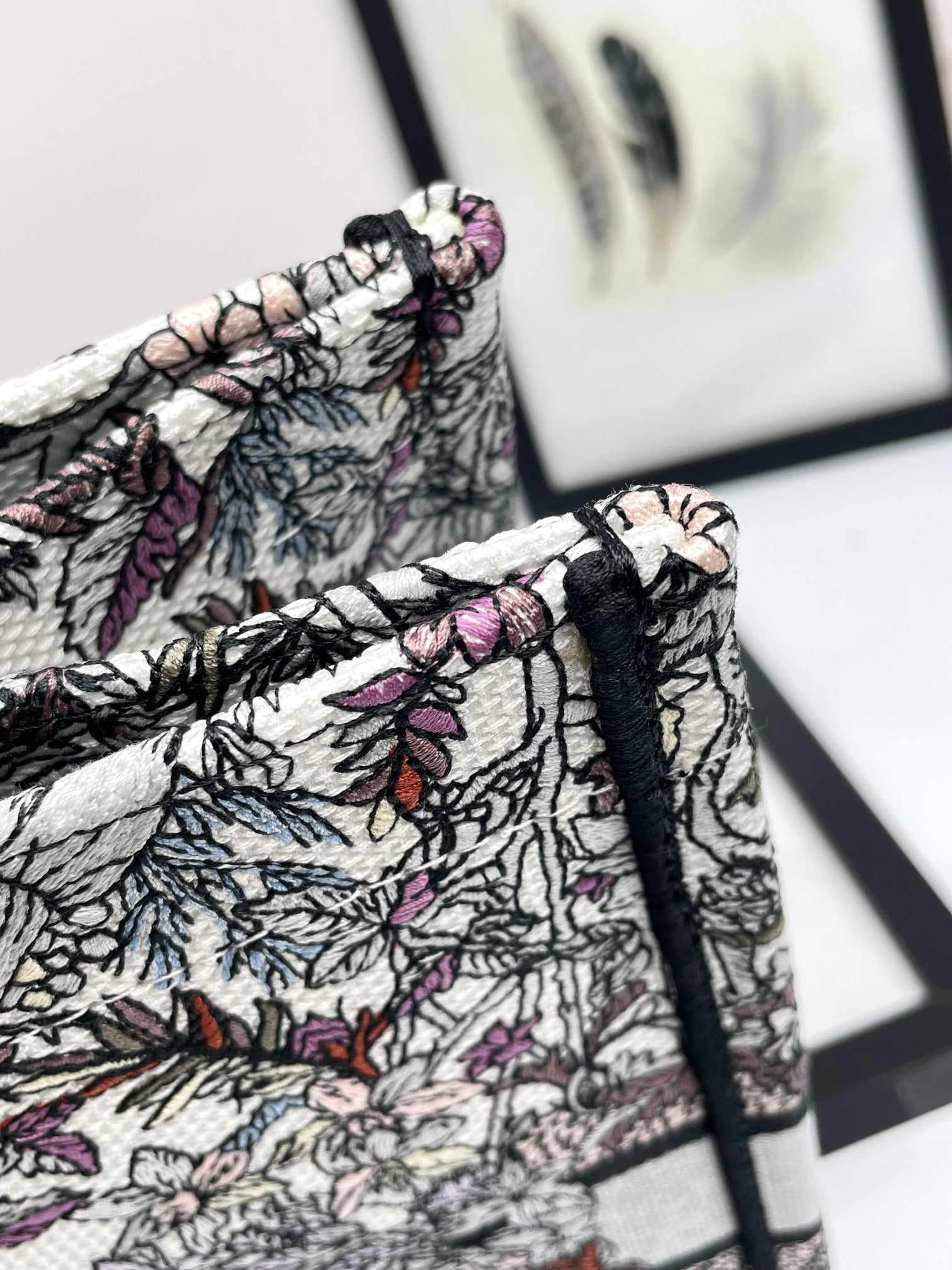 Christian Dior Book Tote - Embroidered Toile de Jouy Large Bag