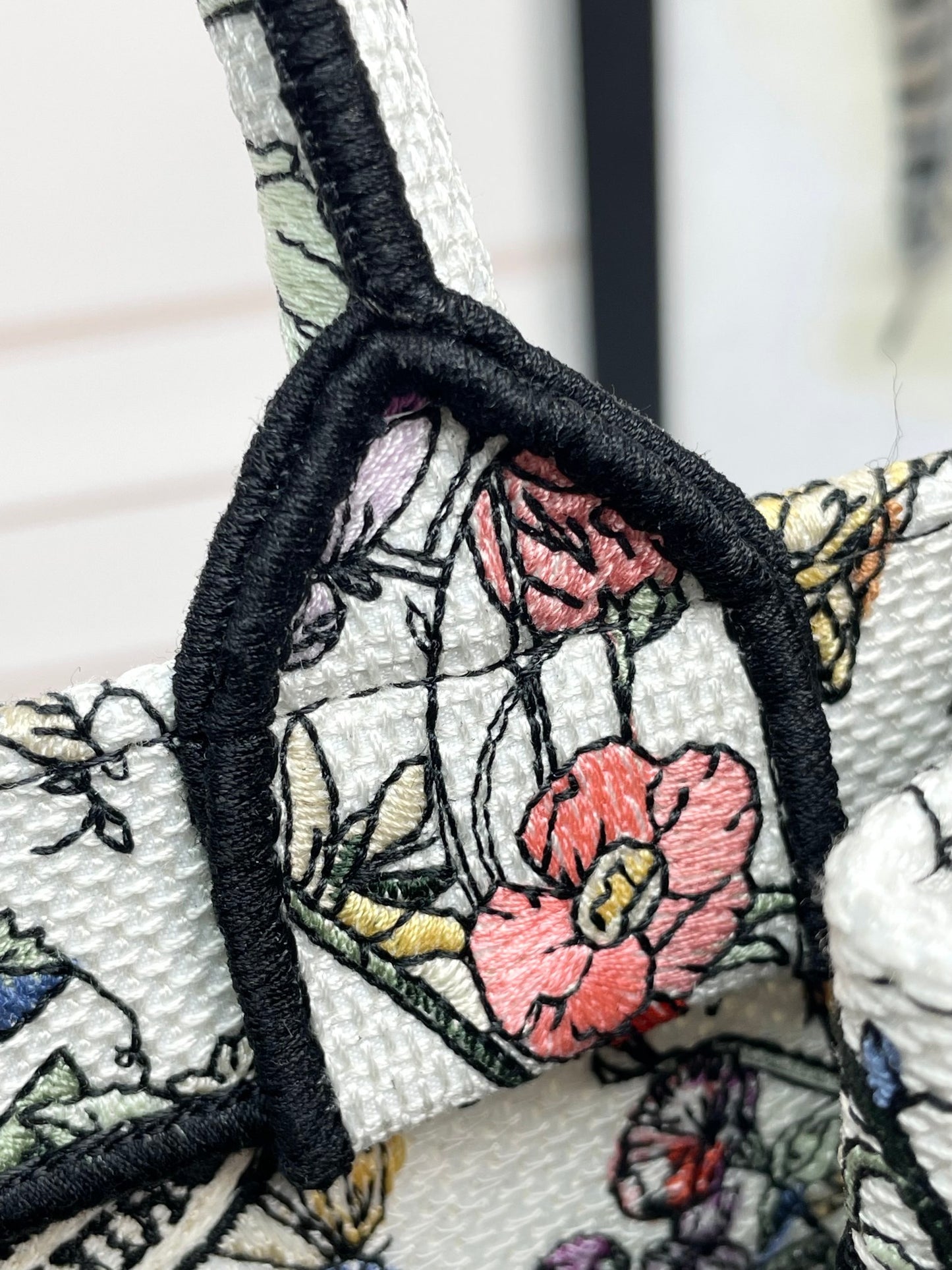 Christian Dior Book Tote Multicolor Floral Embroidered Luxury Handbag