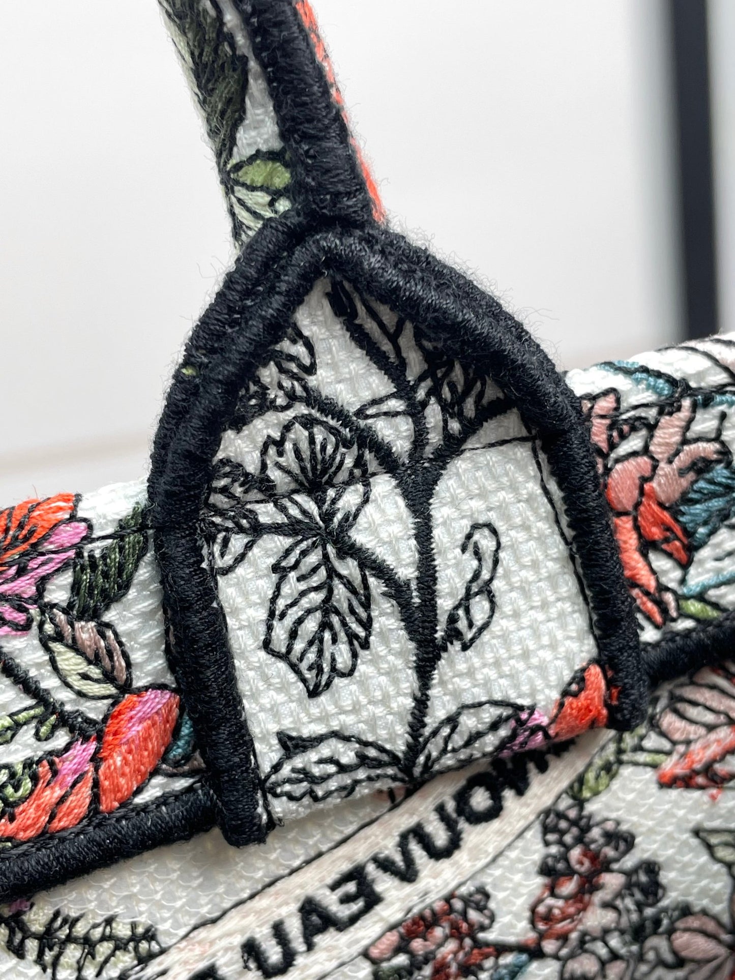 Christian Dior Floral Pattern Book Tote Bag