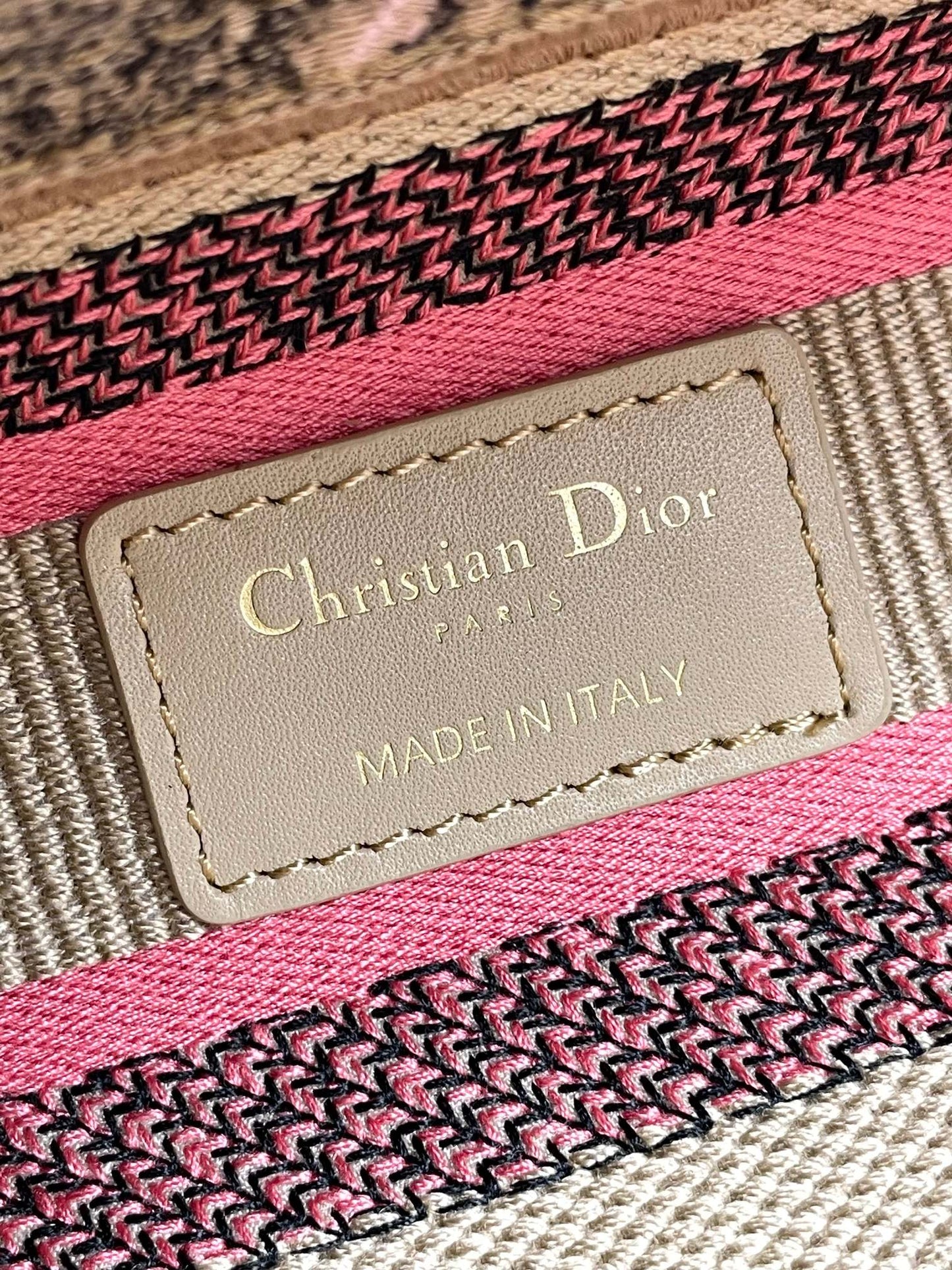 Christian Dior Medium Lady D-Lite Bag - Burgundy Toile de Jouy Reverse Embroidery