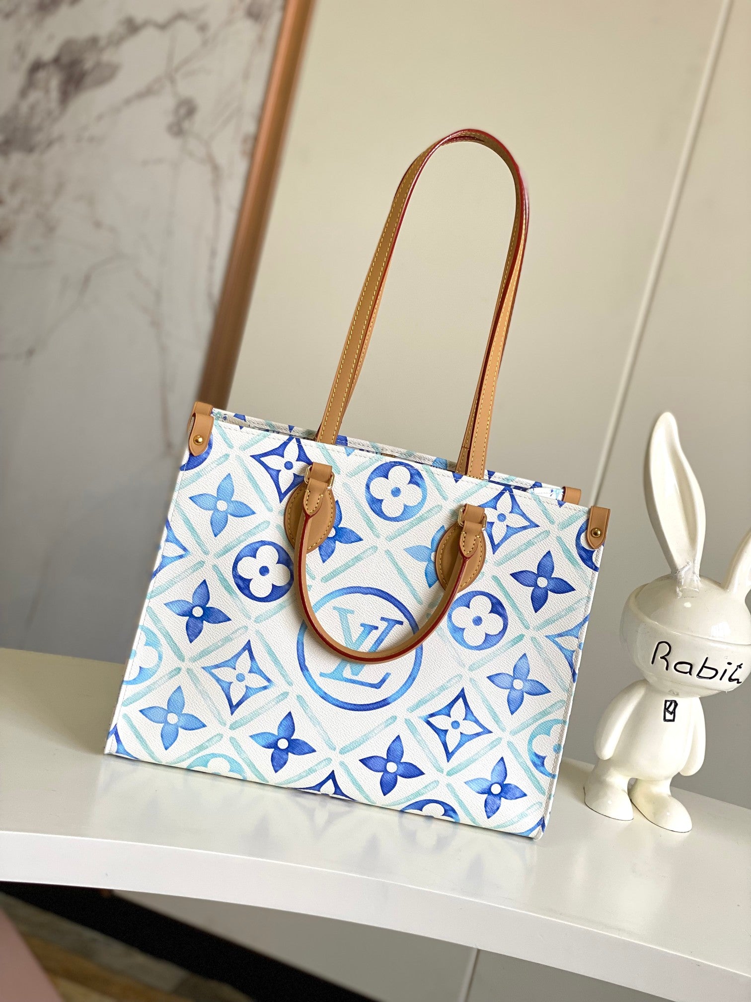 Louis Vuitton Escale Onthego GM Monogram Canvas Tote Bag Blue