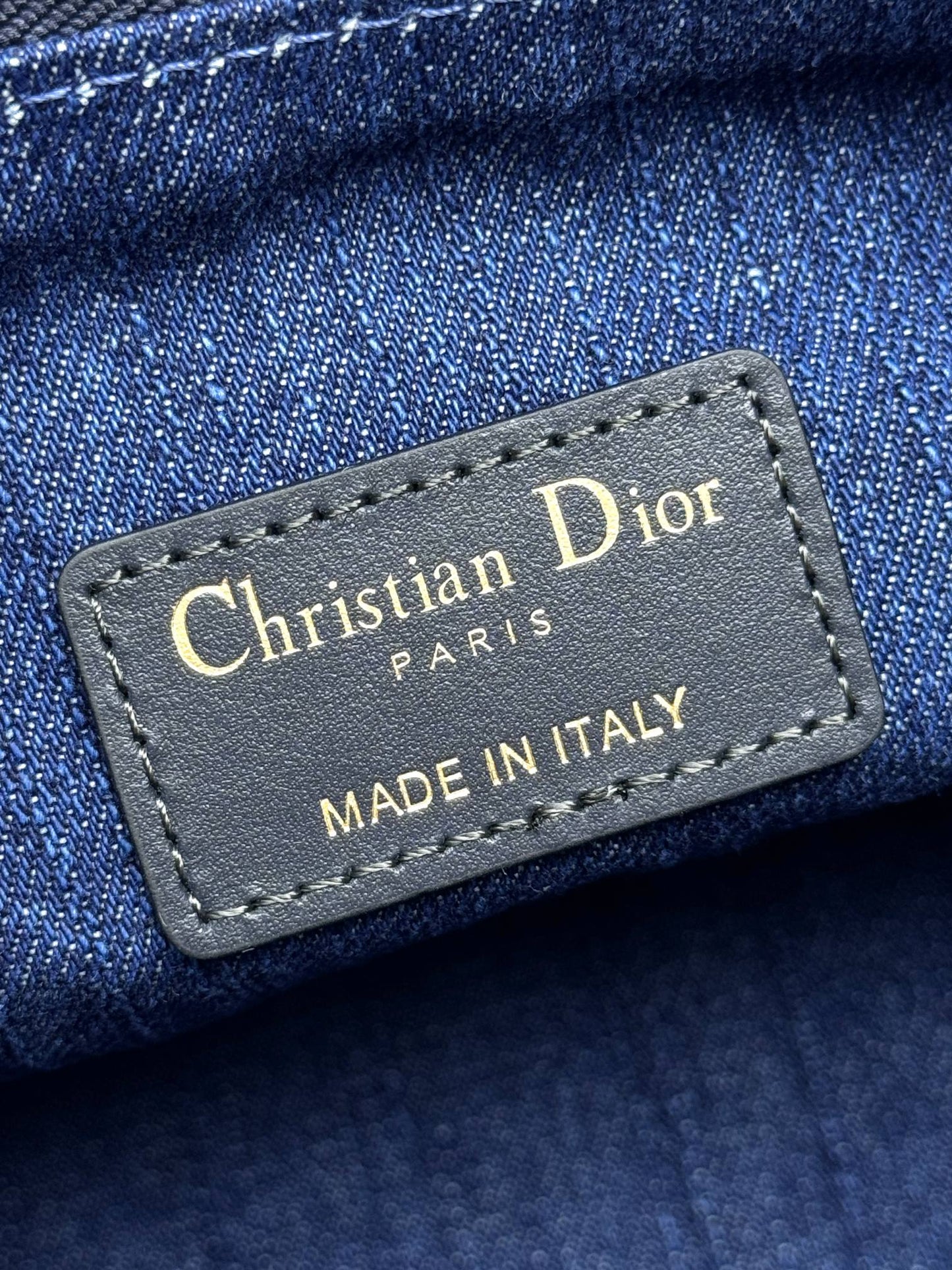 Dior Vintage Blue Oblique Jacquard Small Shoulder Bag