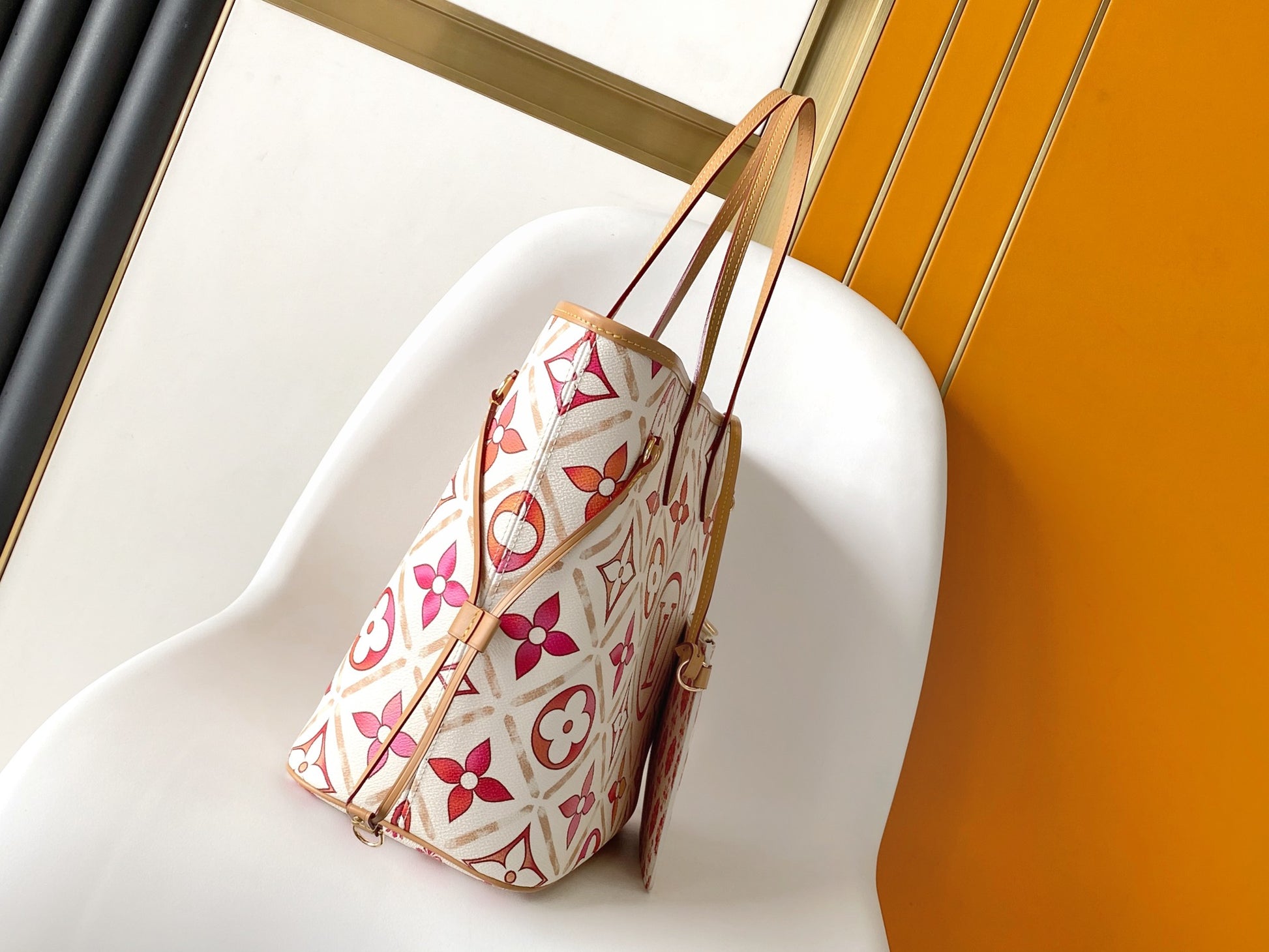 Louis Vuitton Neverfull MM Monogram Giant Kaleido By The Pool Tote Bag