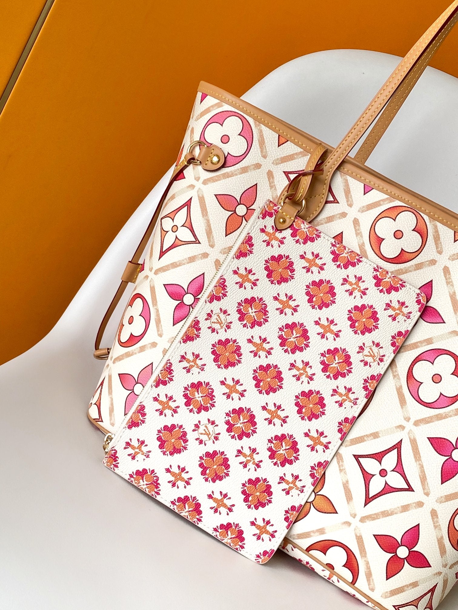 Louis Vuitton Neverfull MM Monogram Giant Kaleido By The Pool Tote Bag