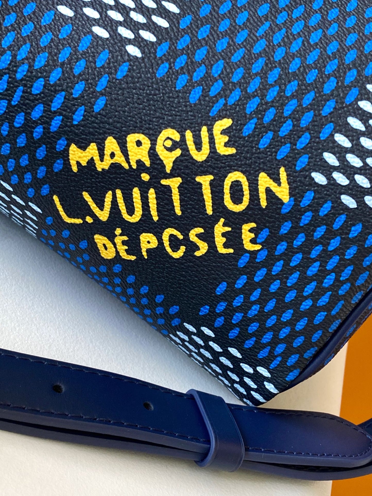 Louis Vuitton Speedy Bandoulière 25 Damier Heritage Blue Handbag