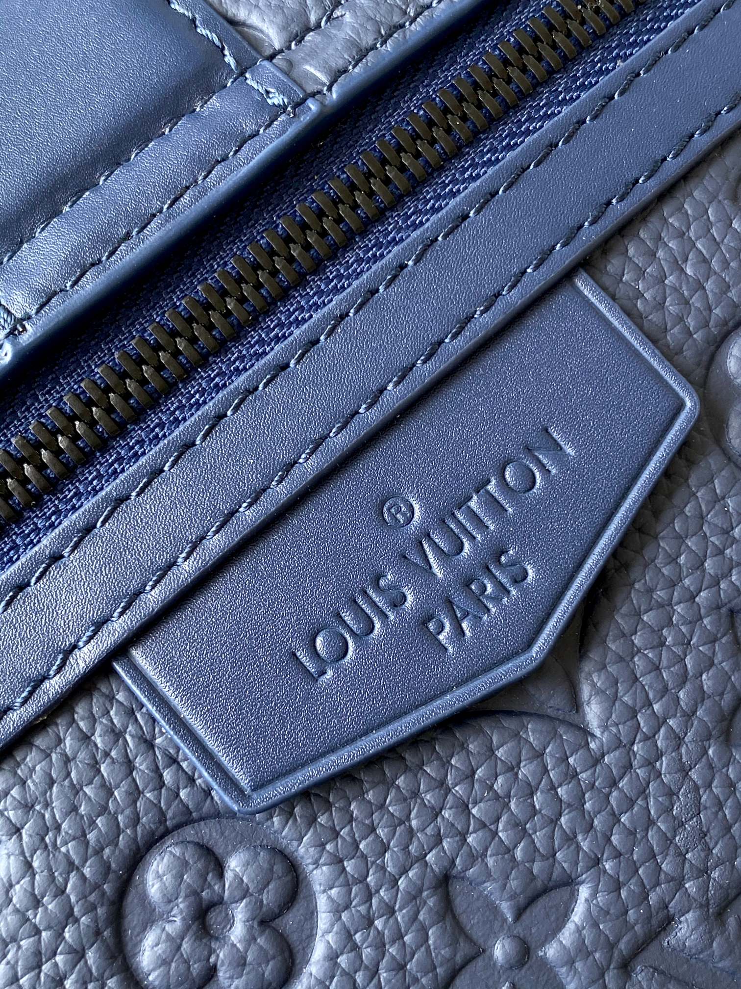 Louis Vuitton S-Lock Messenger Bag - Blue Monogram Taurillon Leather