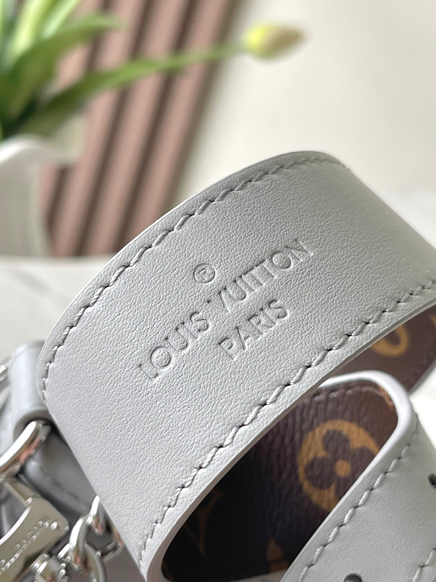 Louis Vuitton Low Key Shoulder Bag - Grey Calfskin Leather