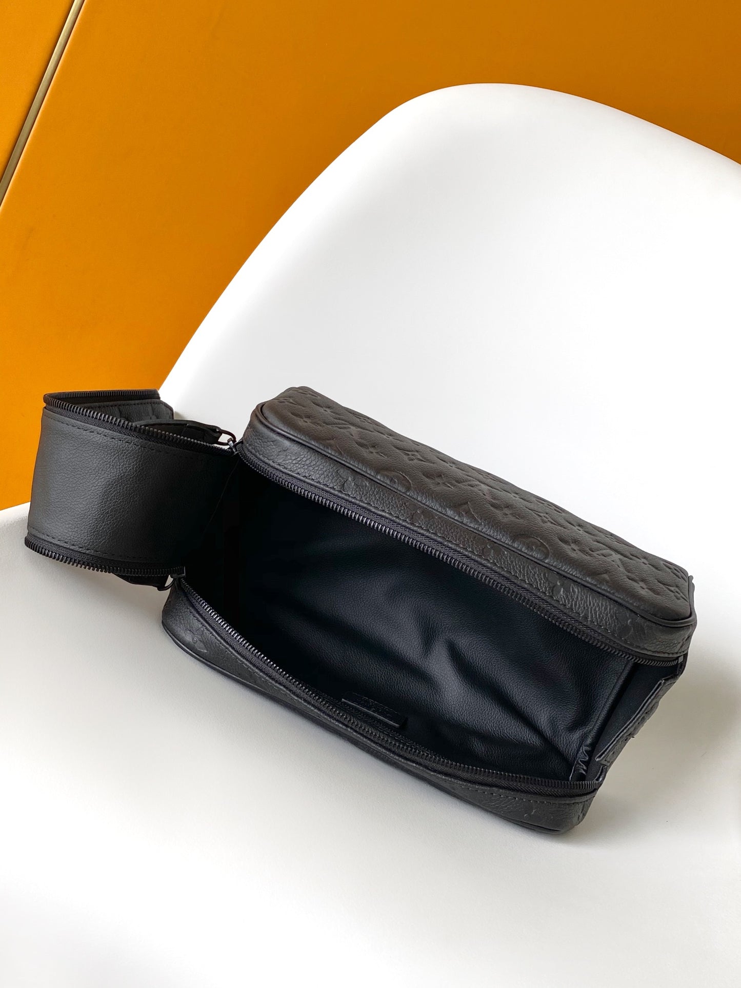 Louis Vuitton Monogram Shadow Leather Toiletry Pouch GM - Black
