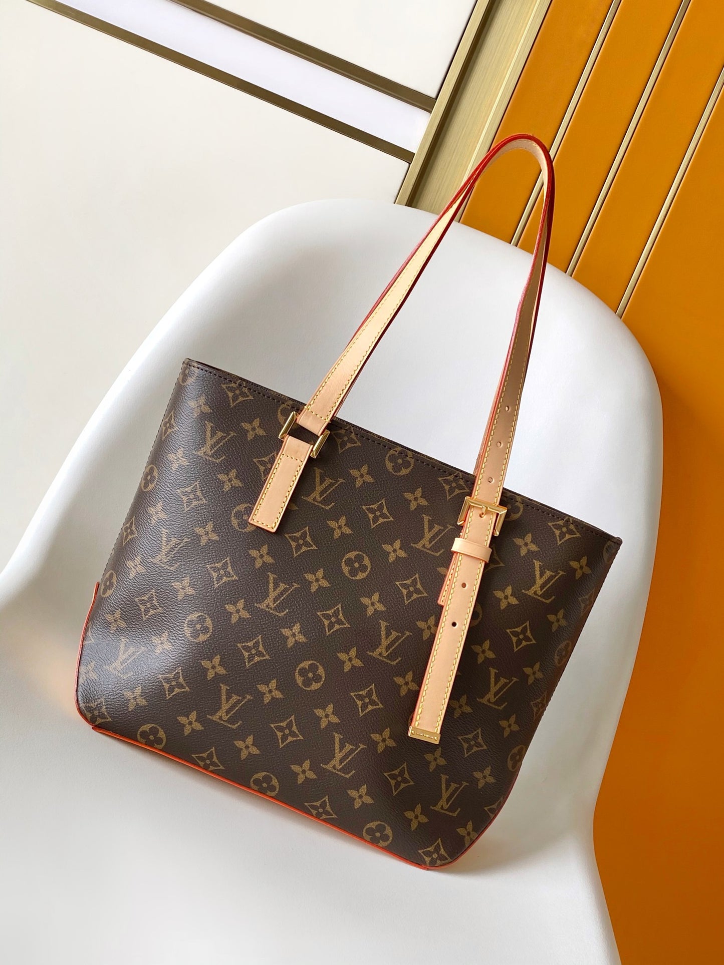 Louis Vuitton Monogram Cabas Canvas Tote Bag
