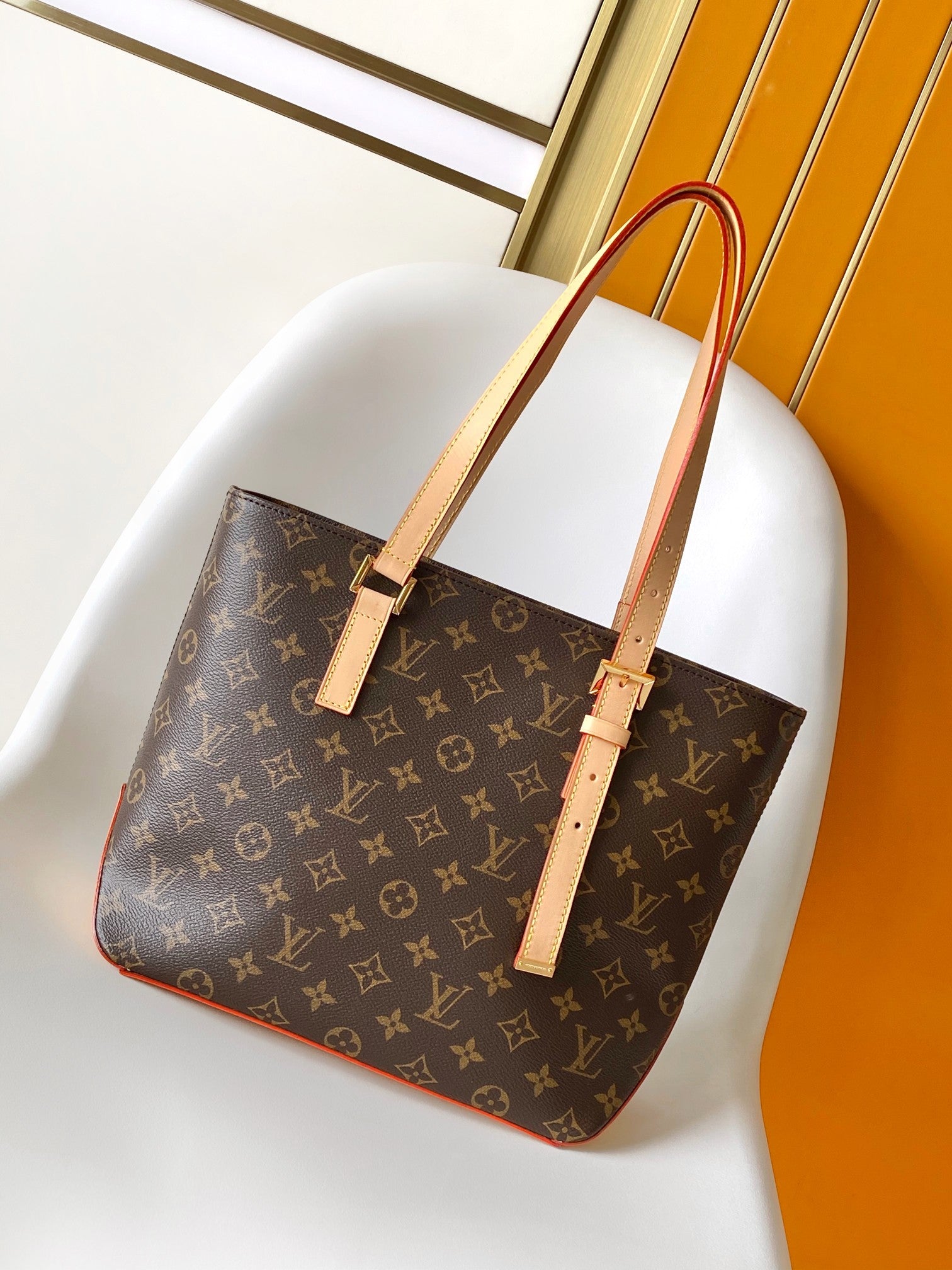 Louis Vuitton Monogram Cabas Canvas Tote Bag