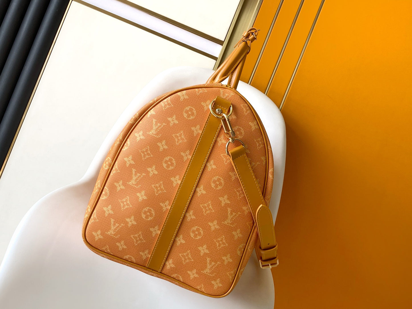 Louis Vuitton Since 1854 Keepall Bandoulière 50 Yellow Monogram Duffle Bag