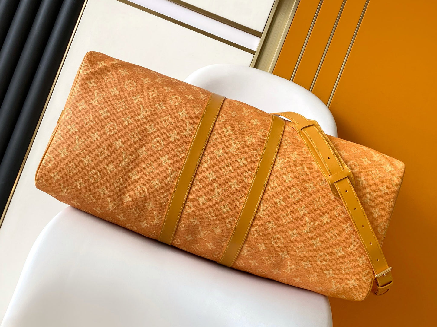 Louis Vuitton Since 1854 Keepall Bandoulière 50 Yellow Monogram Duffle Bag