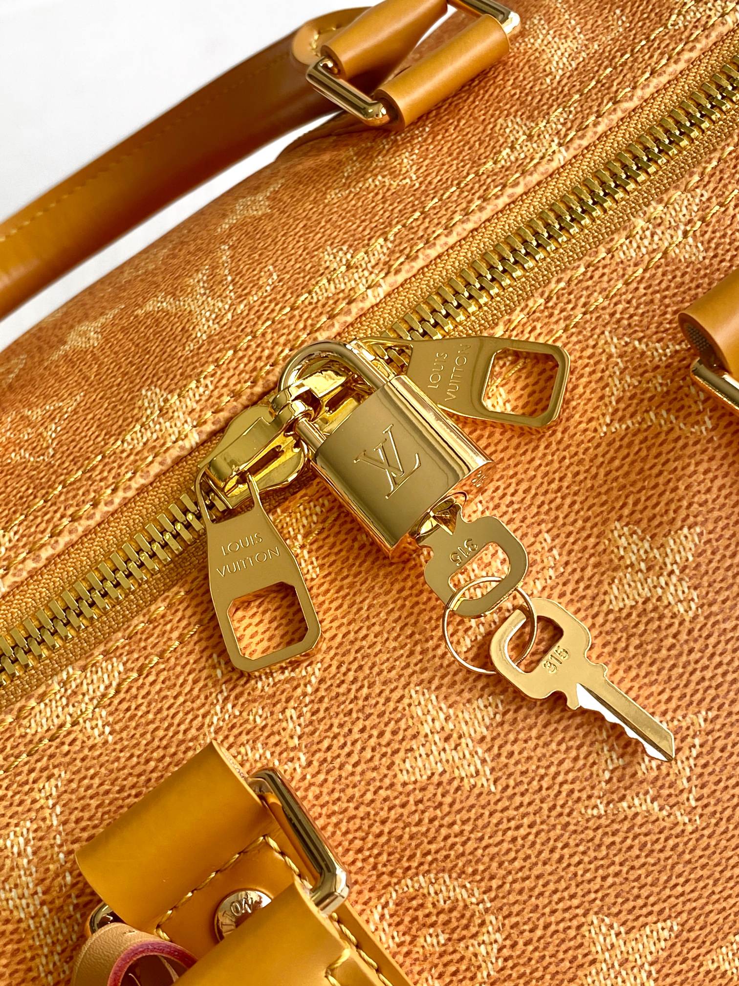 Louis Vuitton Since 1854 Keepall Bandoulière 50 Yellow Monogram Duffle Bag