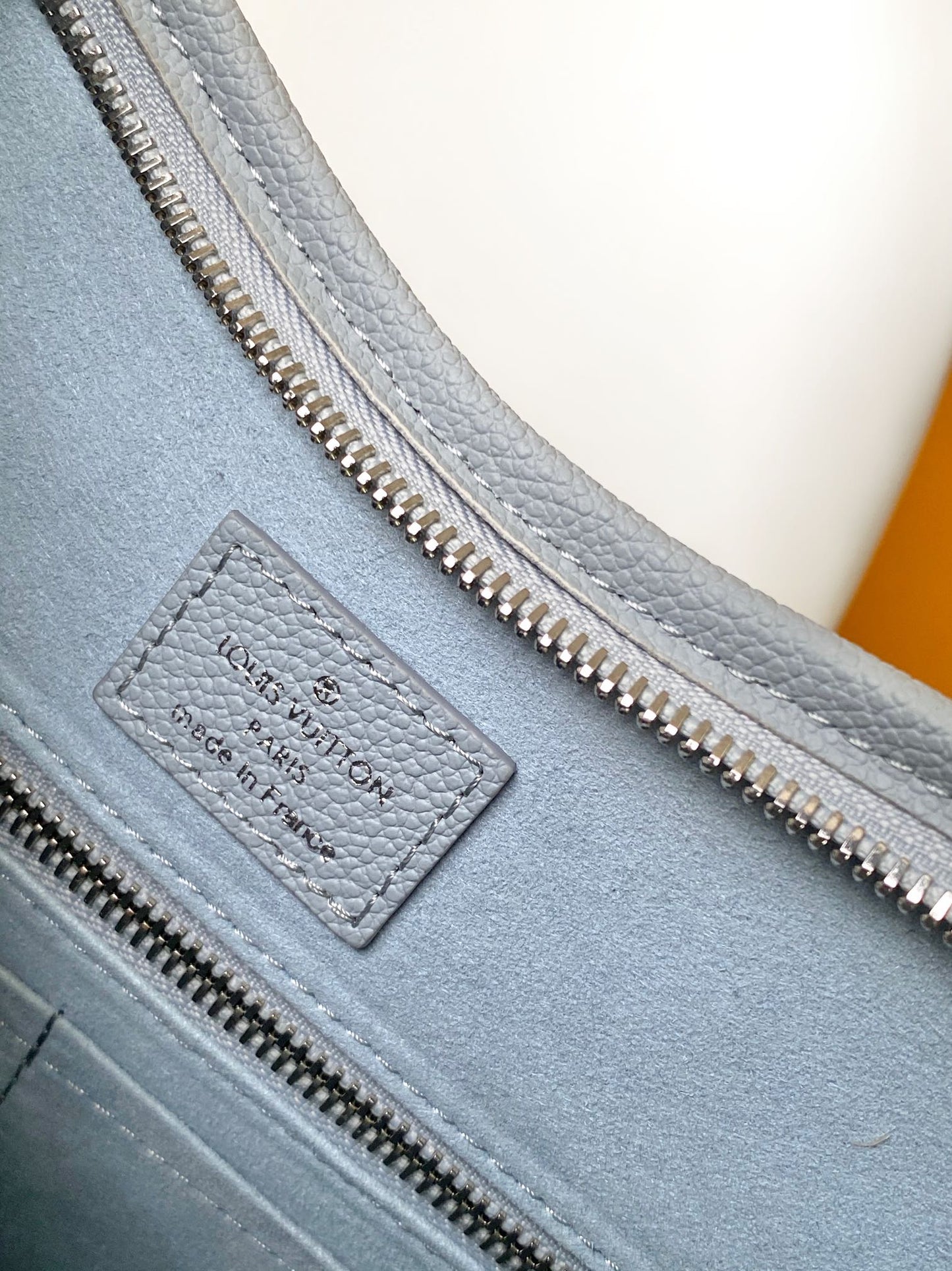 Women's Pale Blue Quilted Logo Shoulder Bag