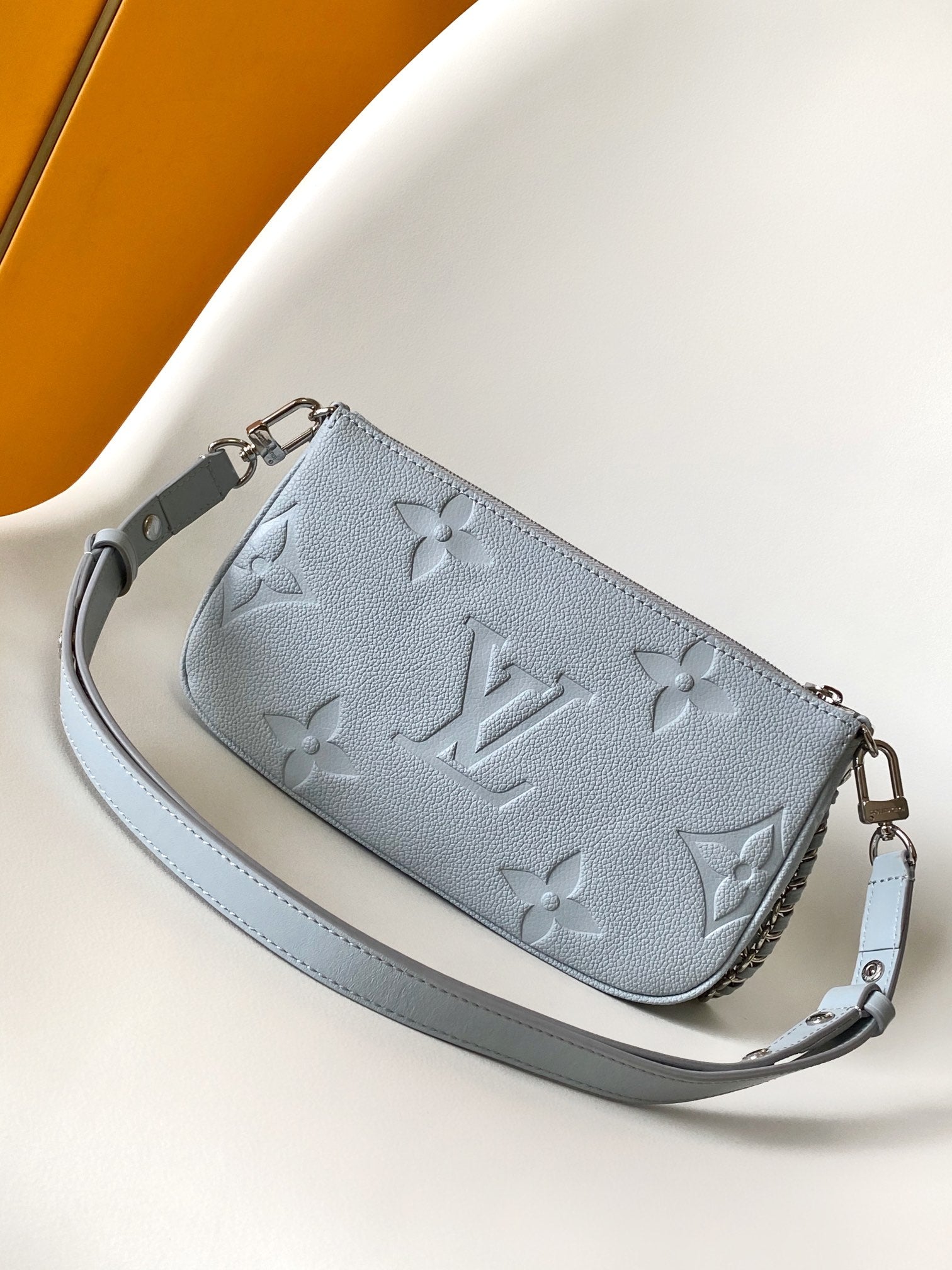 Louis Vuitton Maxi Multi Pochette Accessoires - Glacier Blue Padded Monogram