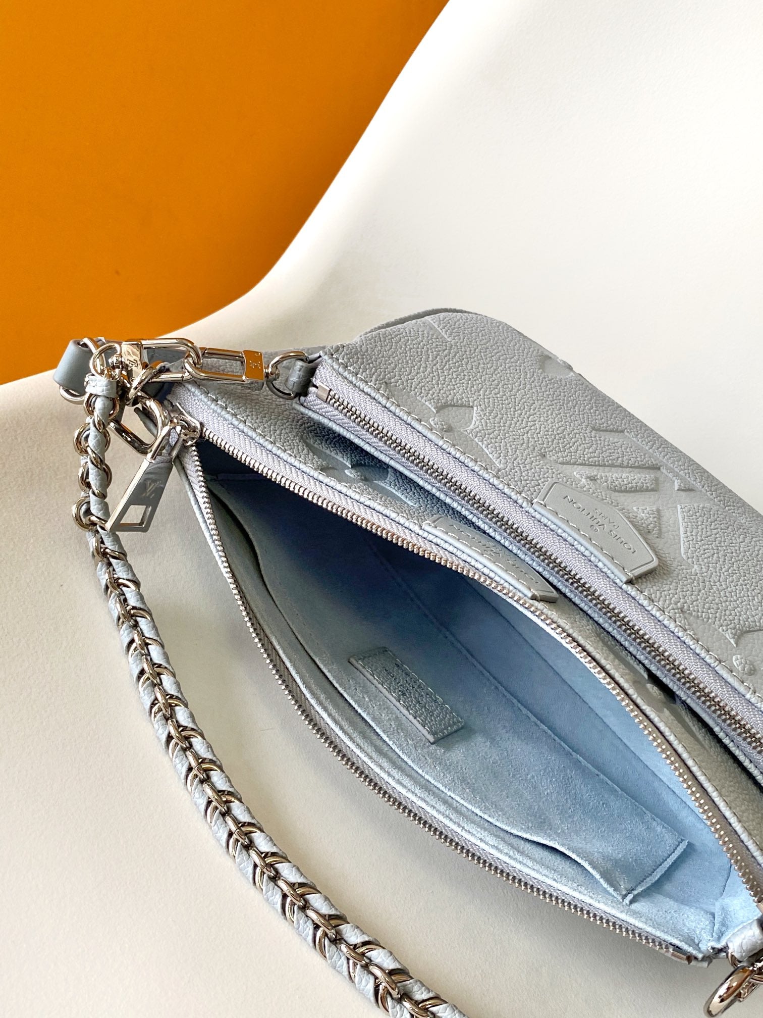 Louis Vuitton Maxi Multi Pochette Accessoires - Glacier Blue Padded Monogram